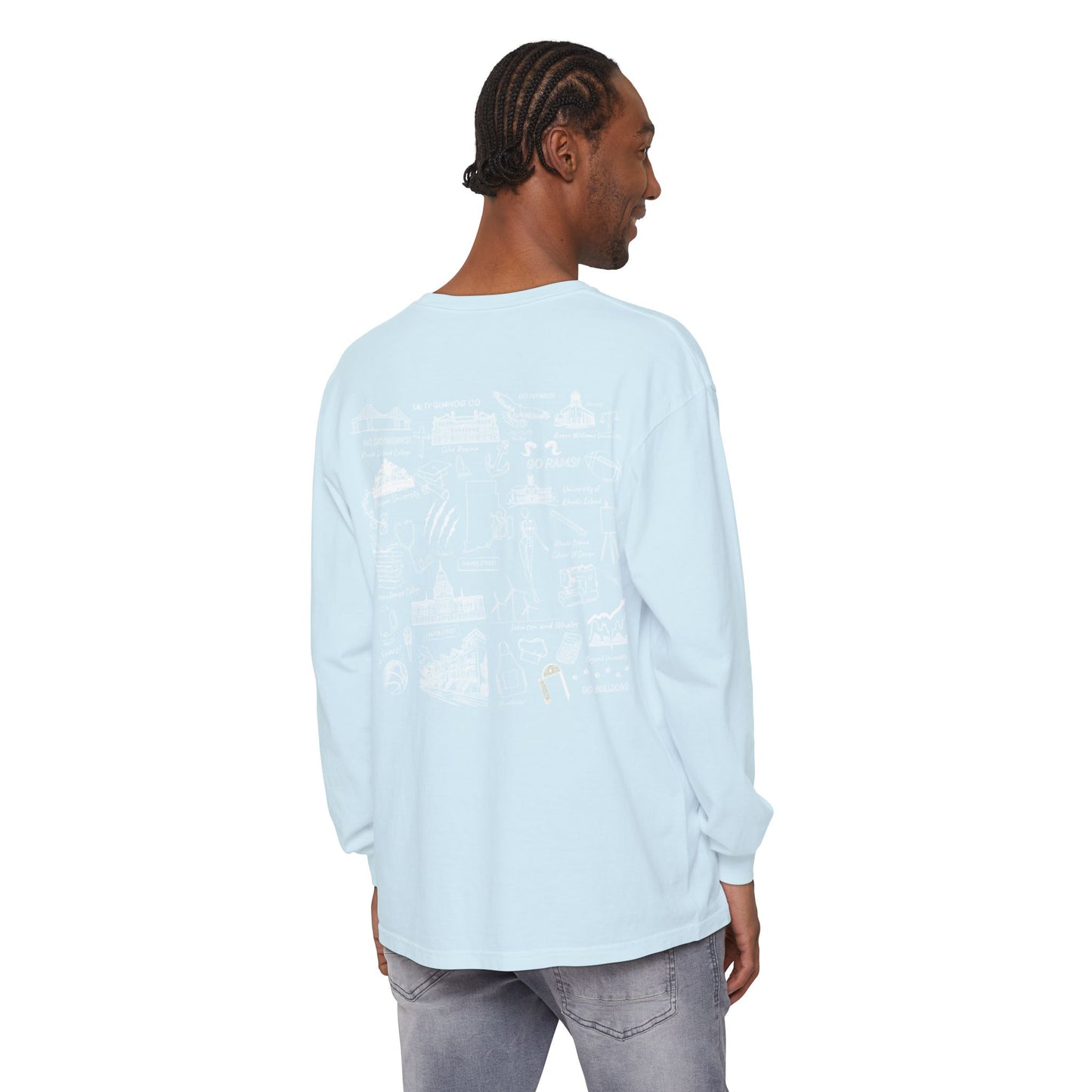 College Sketch Unisex Long Sleeve T-Shirt
