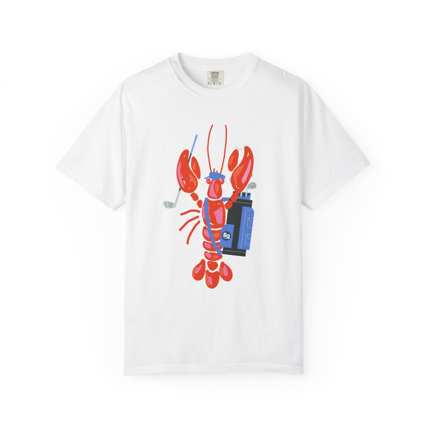 Salty Lobster Golfer- Golfer Coastal Tee