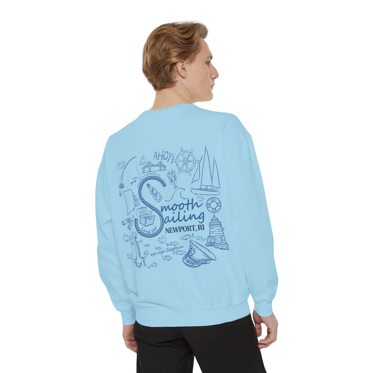 Newport Smooth Sailing Sweatshirt - Unisex Garment-Dyed Comfort