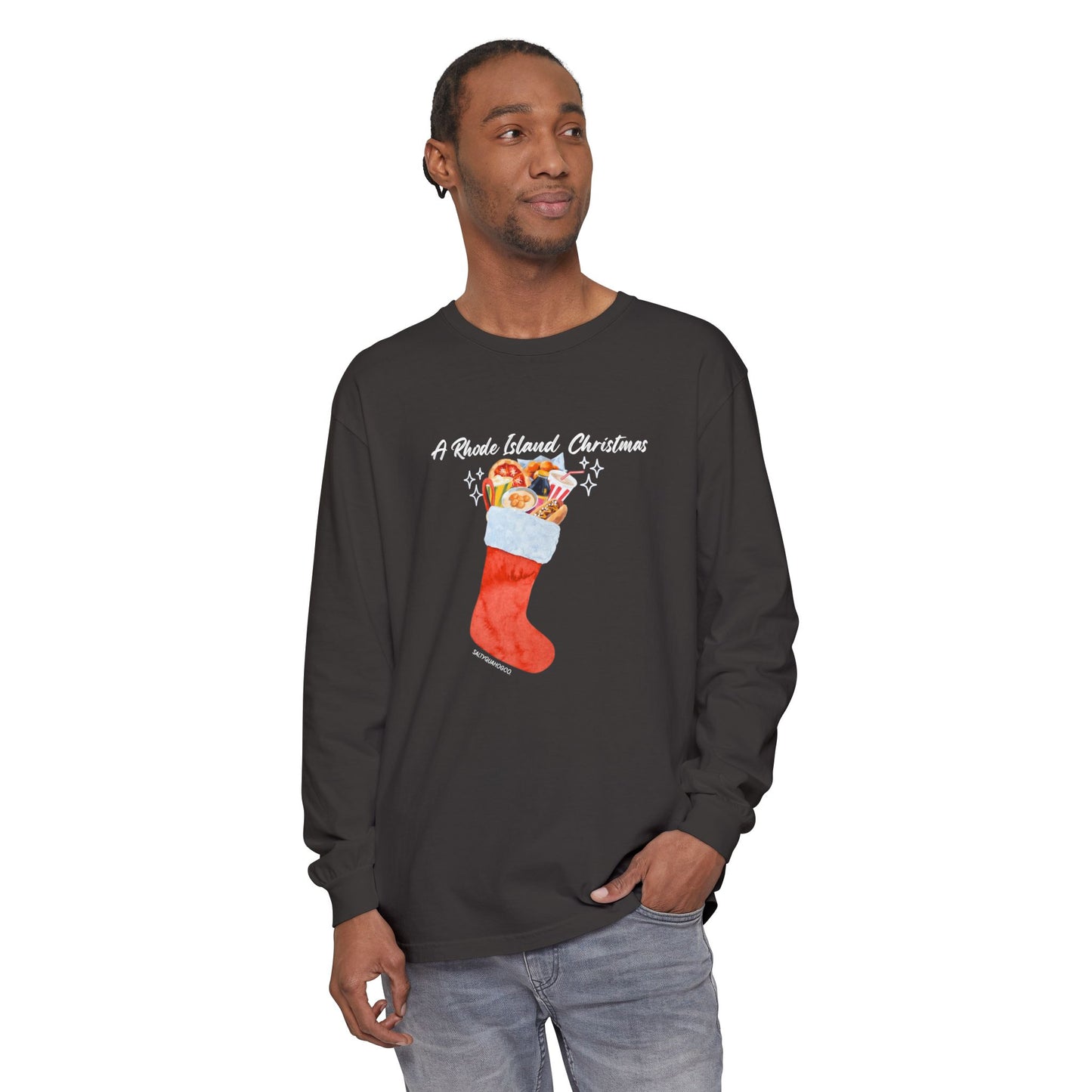 A Rhode Island Christmas- Long Sleeve T-Shirt