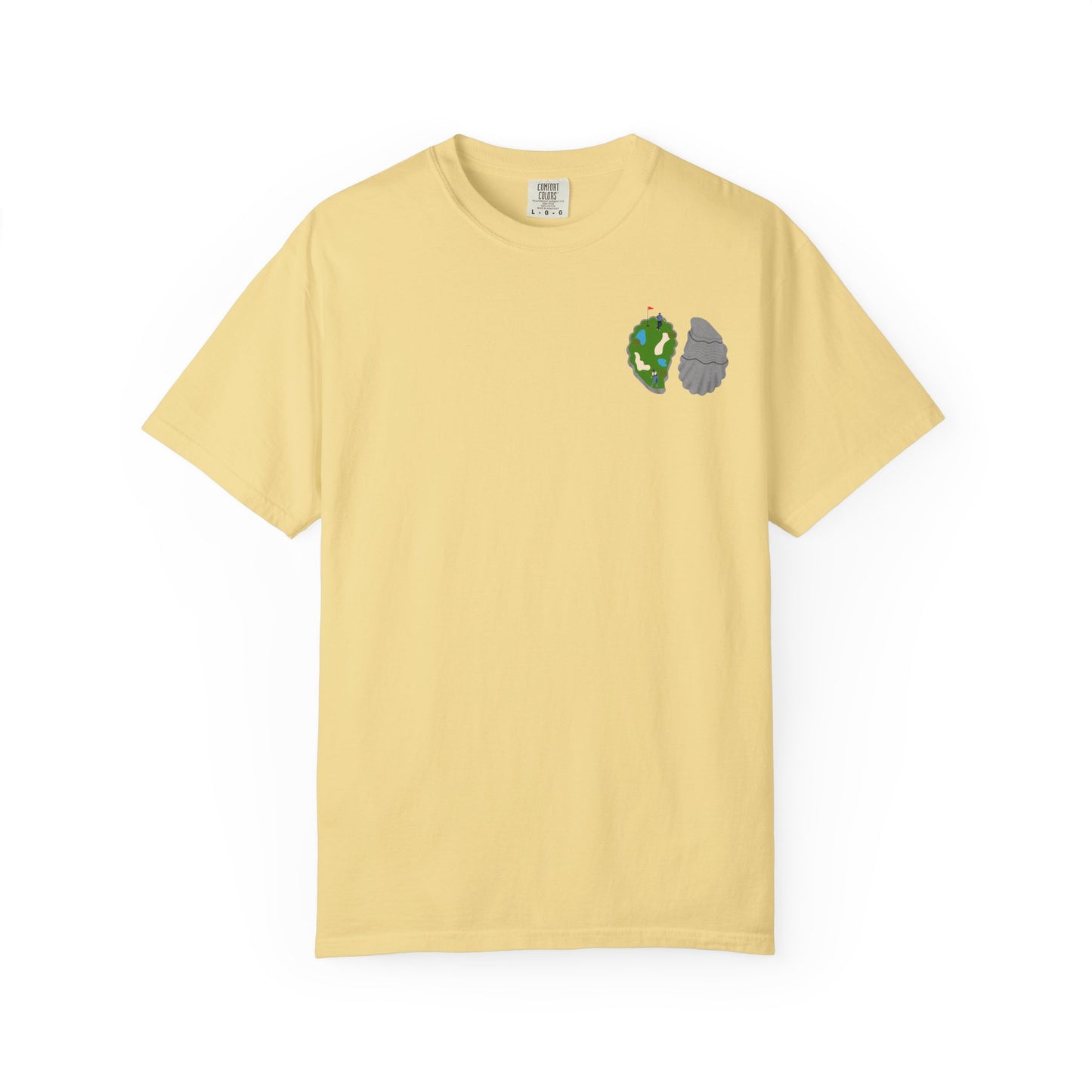 Shuck Golf Repeat Golf T-Shirt — Oyster & Golfer Coastal Tee