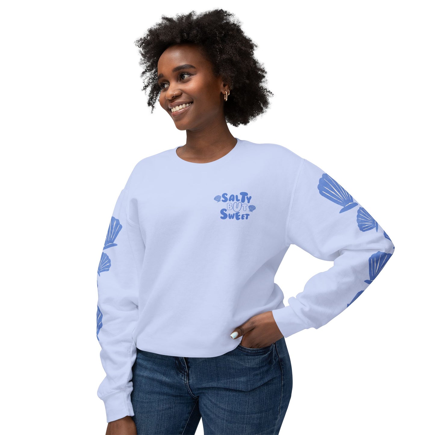 Salty But Sweet Unisex Lightweight Crewneck Sweatshirt