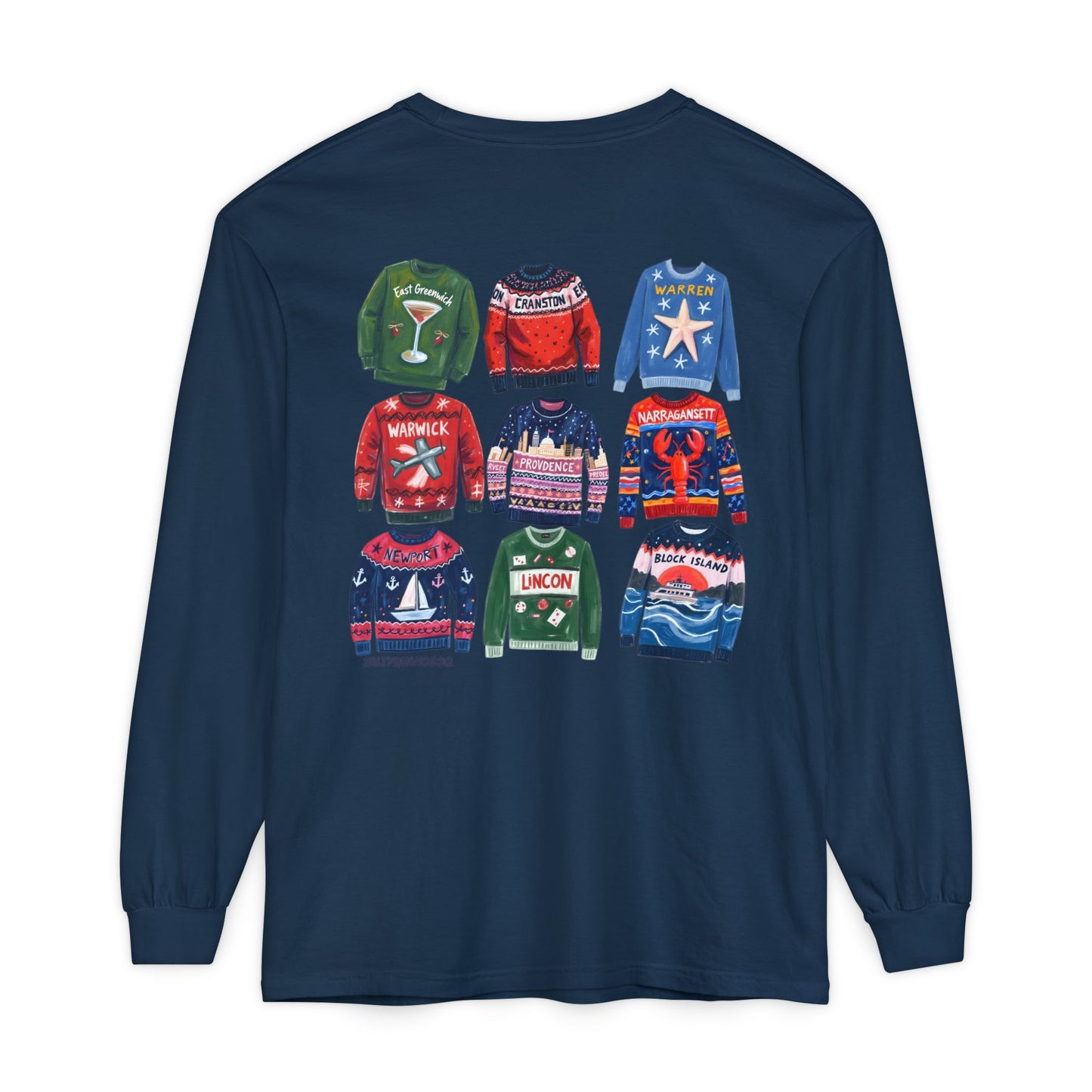 RI Ugly Sweater - Long Sleeve T-Shirt