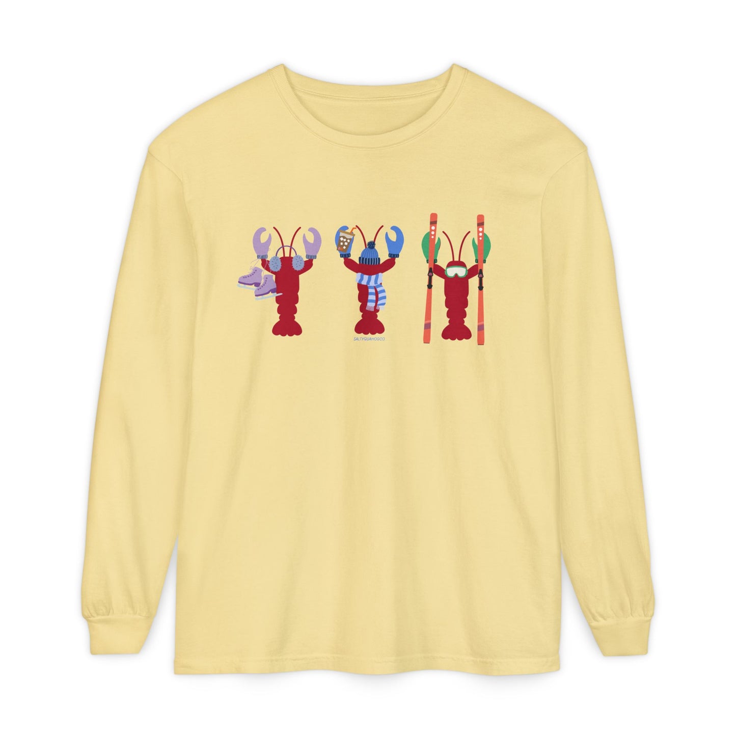 East Coast Winter Lobsters - Long Sleeve T-Shirt
