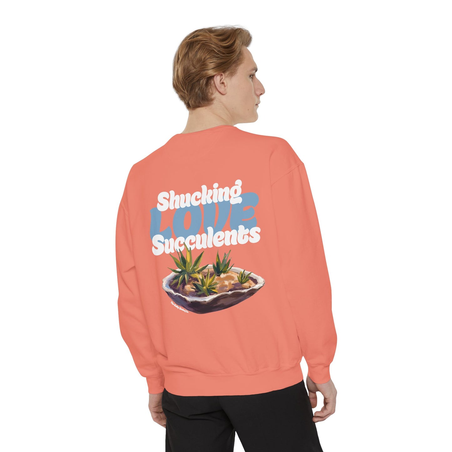 Shucking Love Succulent Graphic Sweatshirt Crewneck