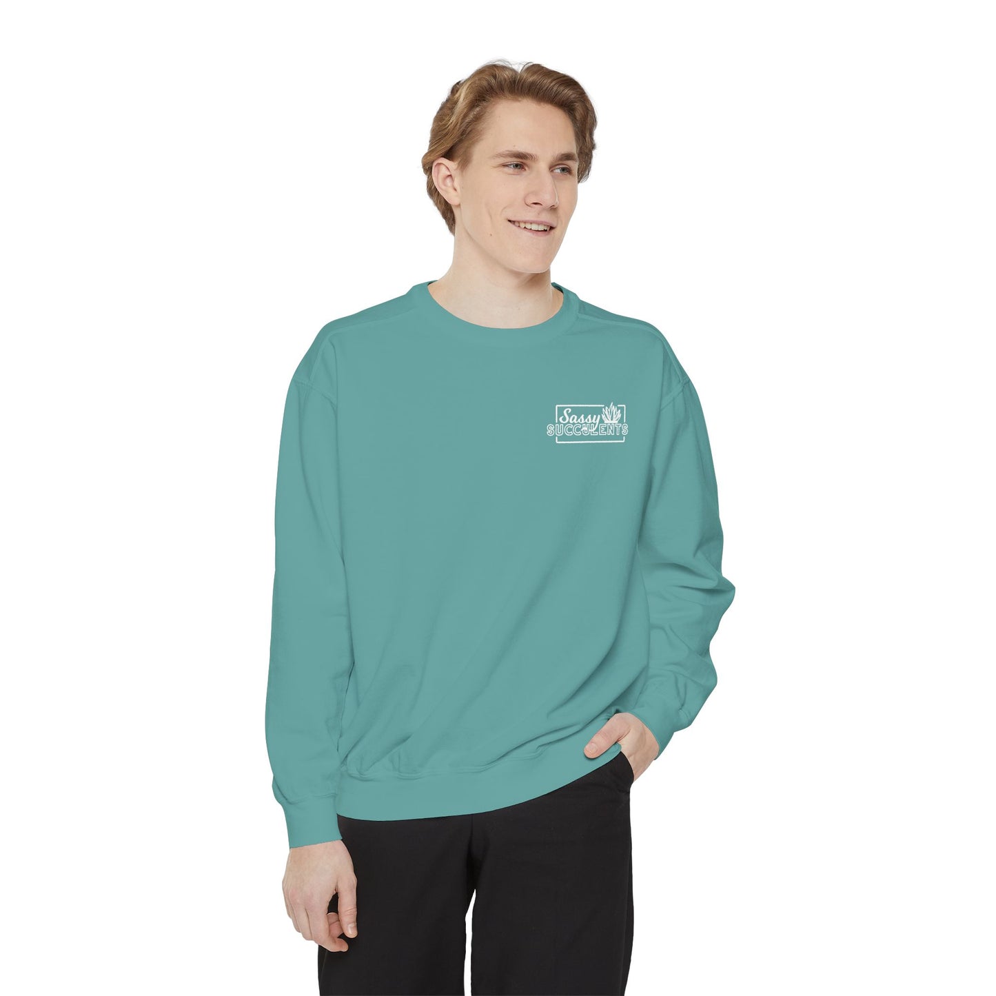Shucking Love Succulent Graphic Sweatshirt Crewneck