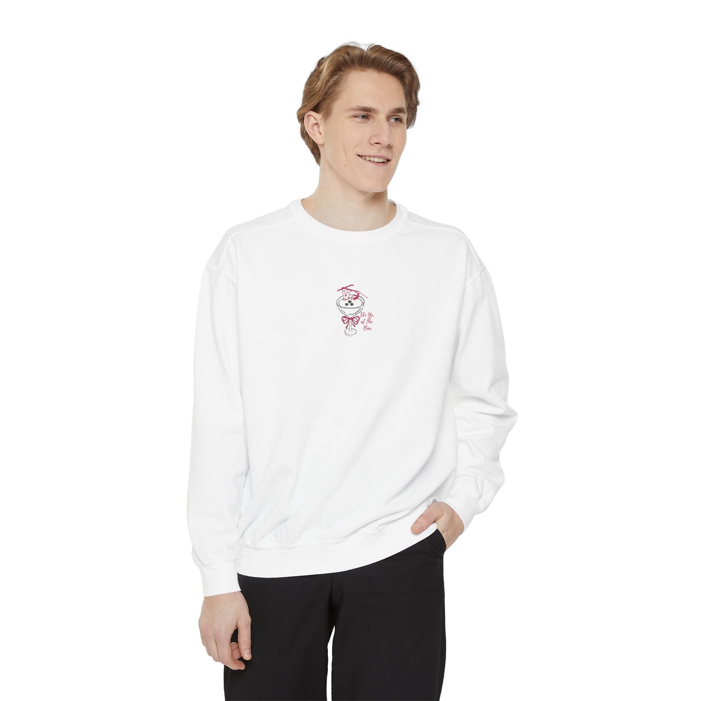 CutSki Ya at the Bar Crewneck- embroidered
