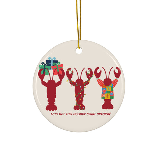 Copy of RI Holiday Cake- Ceramic Ornament