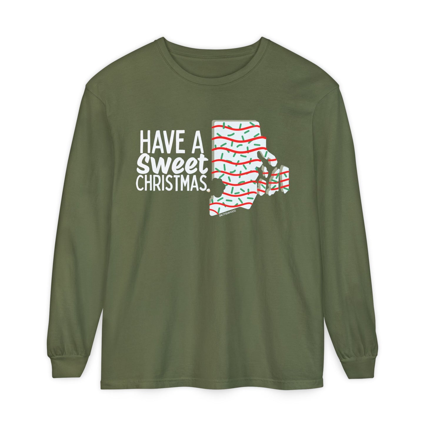 RI Shaped Holiday Cake- Long Sleeve