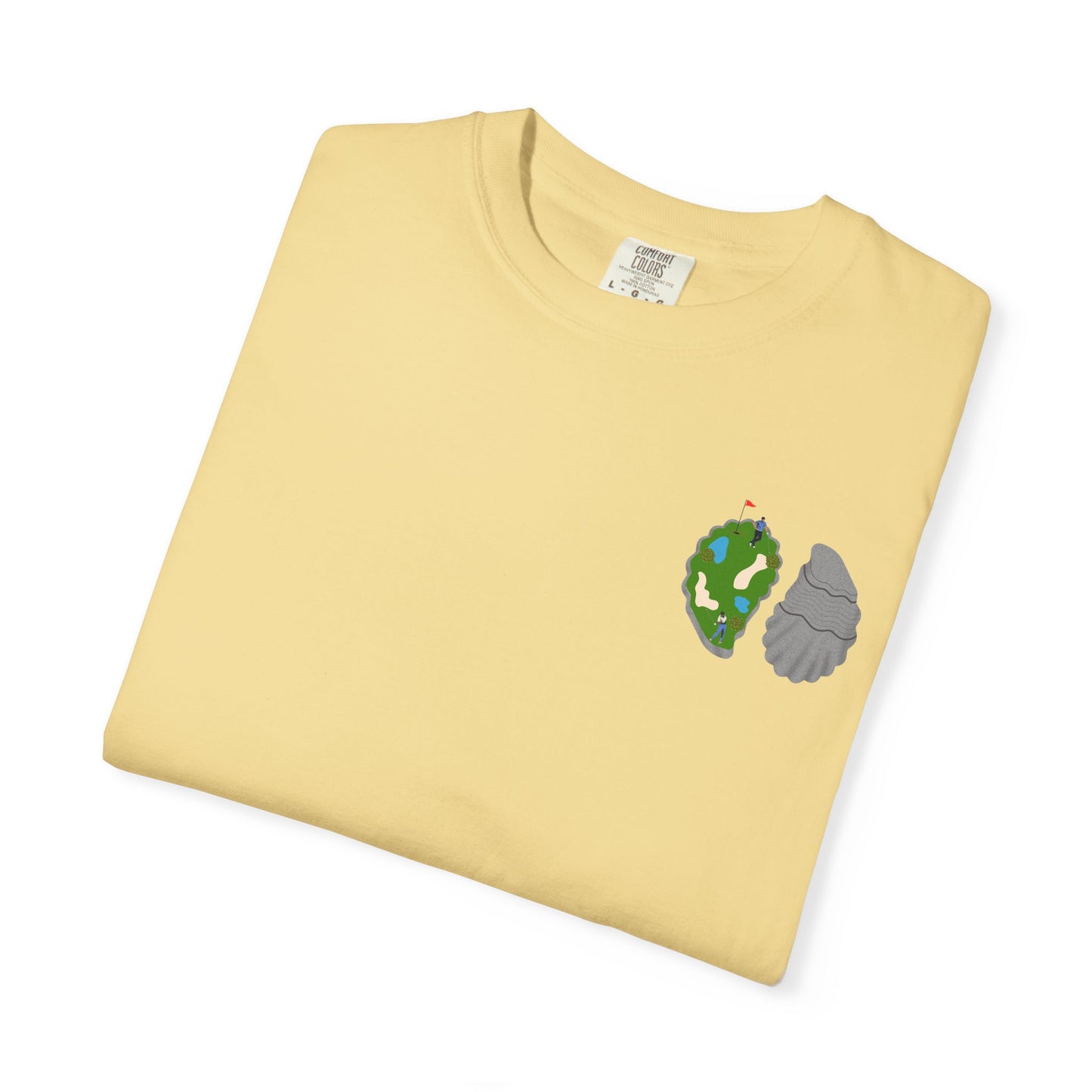 Shuck Golf Repeat Golf T-Shirt — Oyster & Golfer Coastal Tee