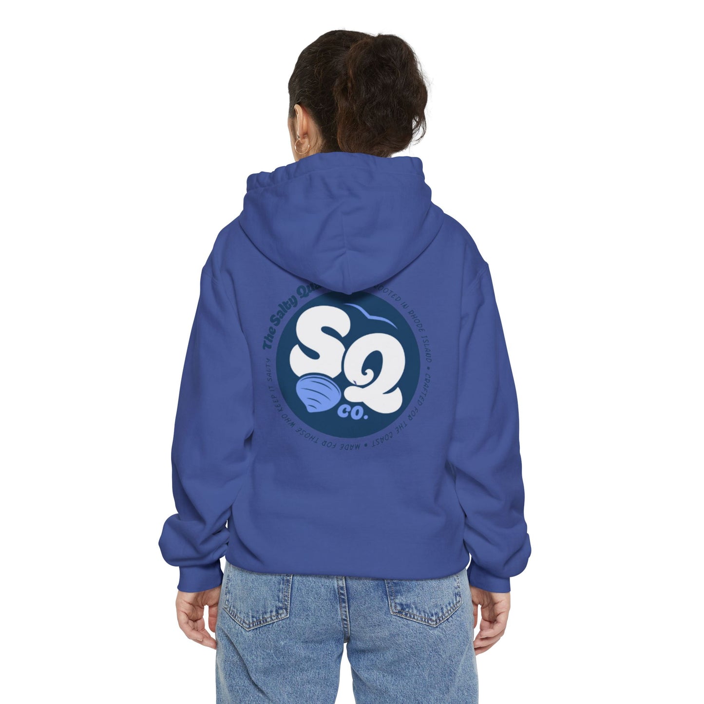 Salty. Hoodie with Logo on back