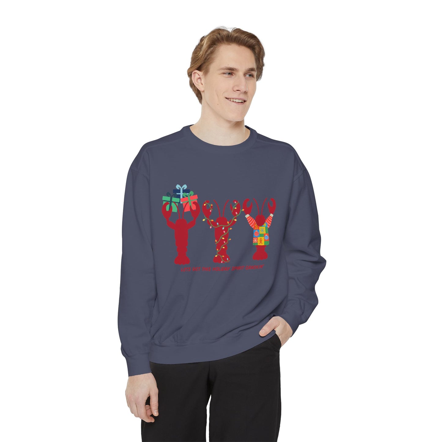 Lets Get This Holiday Spirit Crackin-Crewneck