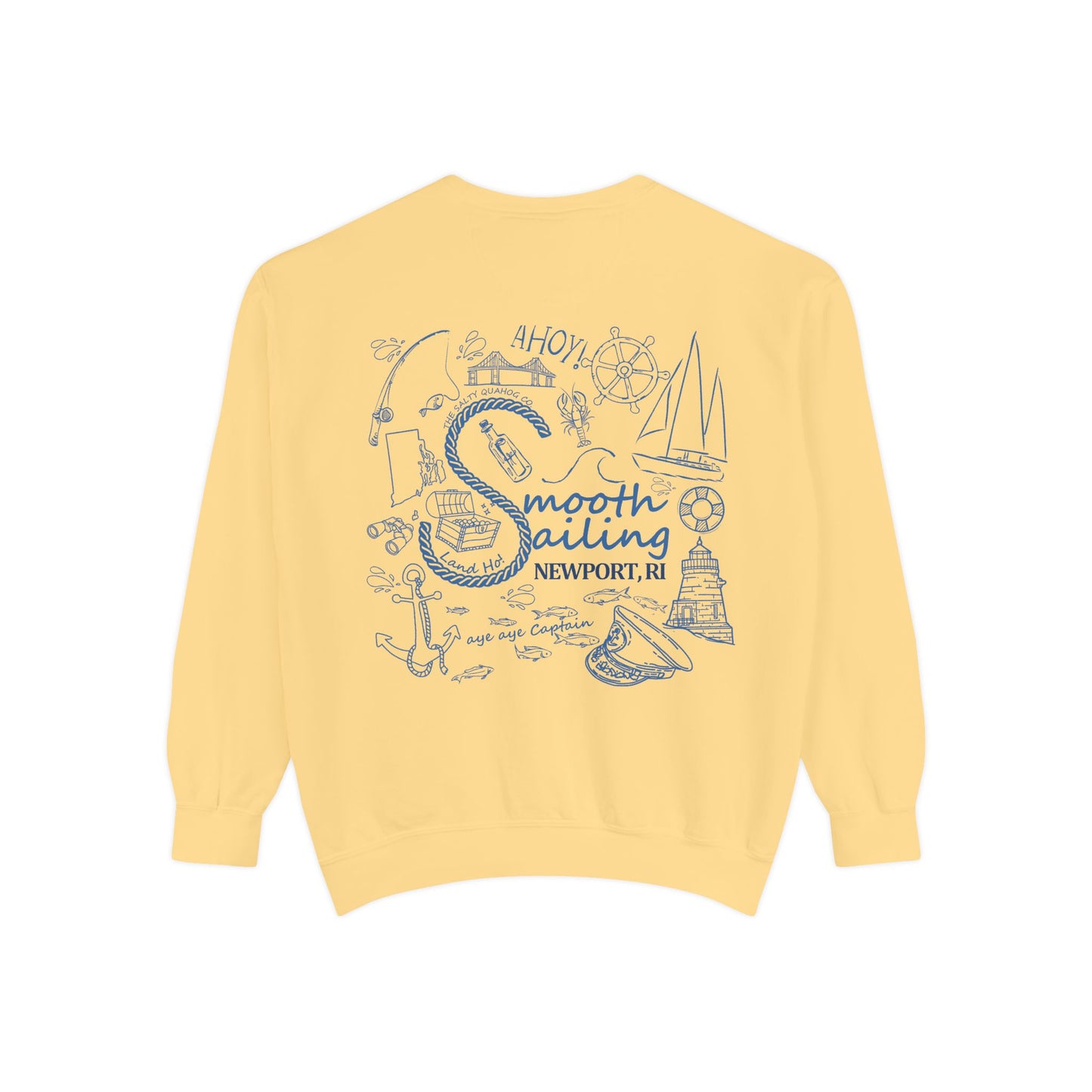 Newport Smooth Sailing Sweatshirt - Unisex Garment-Dyed Comfort