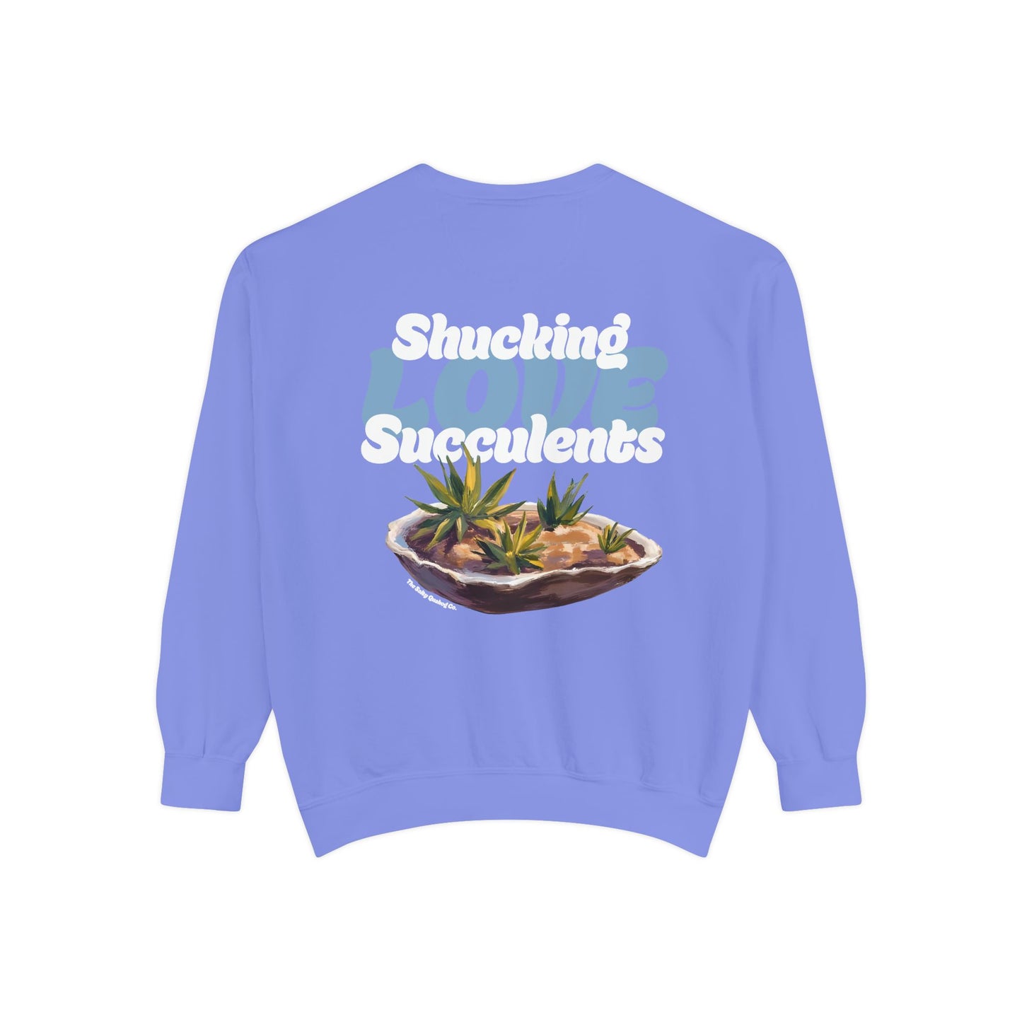 Shucking Love Succulent Graphic Sweatshirt Crewneck