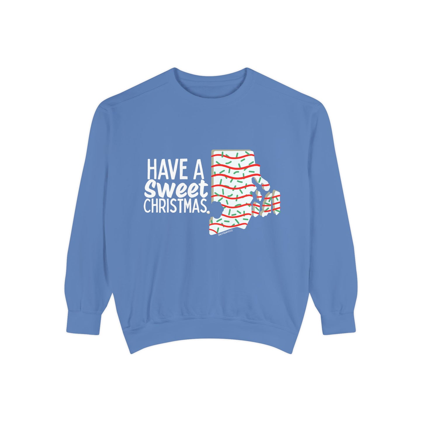 RI Shaped Holiday Cake Crewneck
