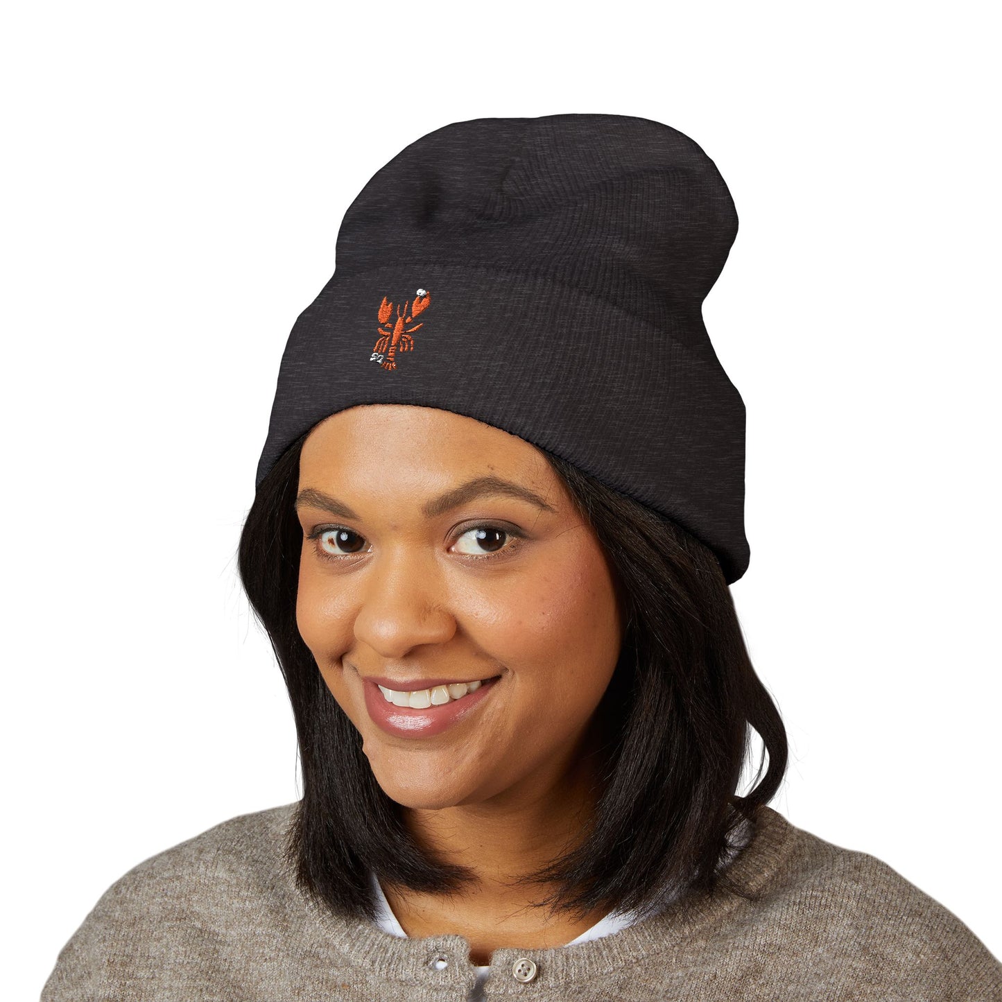 Embroidered Salty Quahog Lobster Beanie