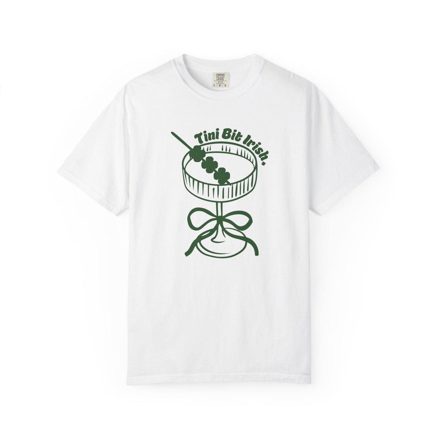 Tiny Bit Irish T-Shirt — Martini & Shamrock St. Patrick’s Day Tee
