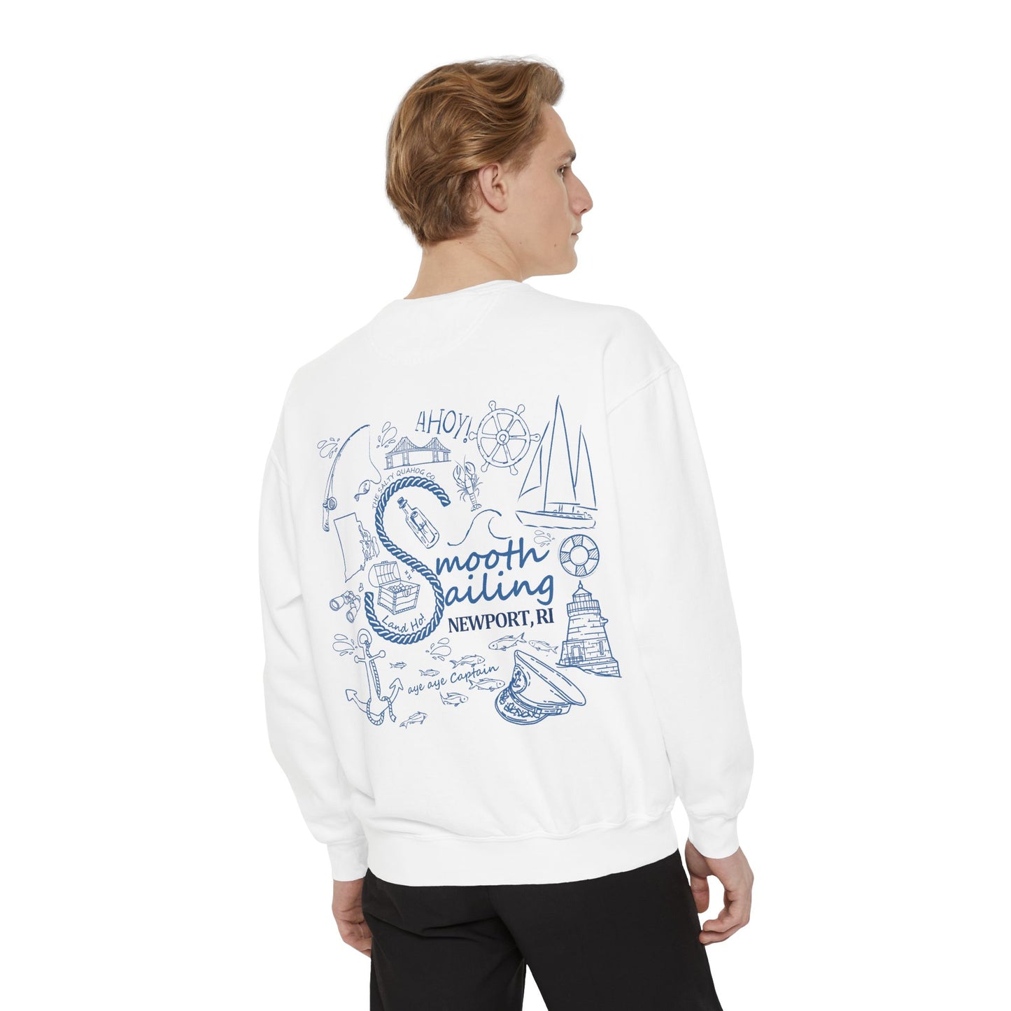 Newport Smooth Sailing Sweatshirt - Unisex Garment-Dyed Comfort