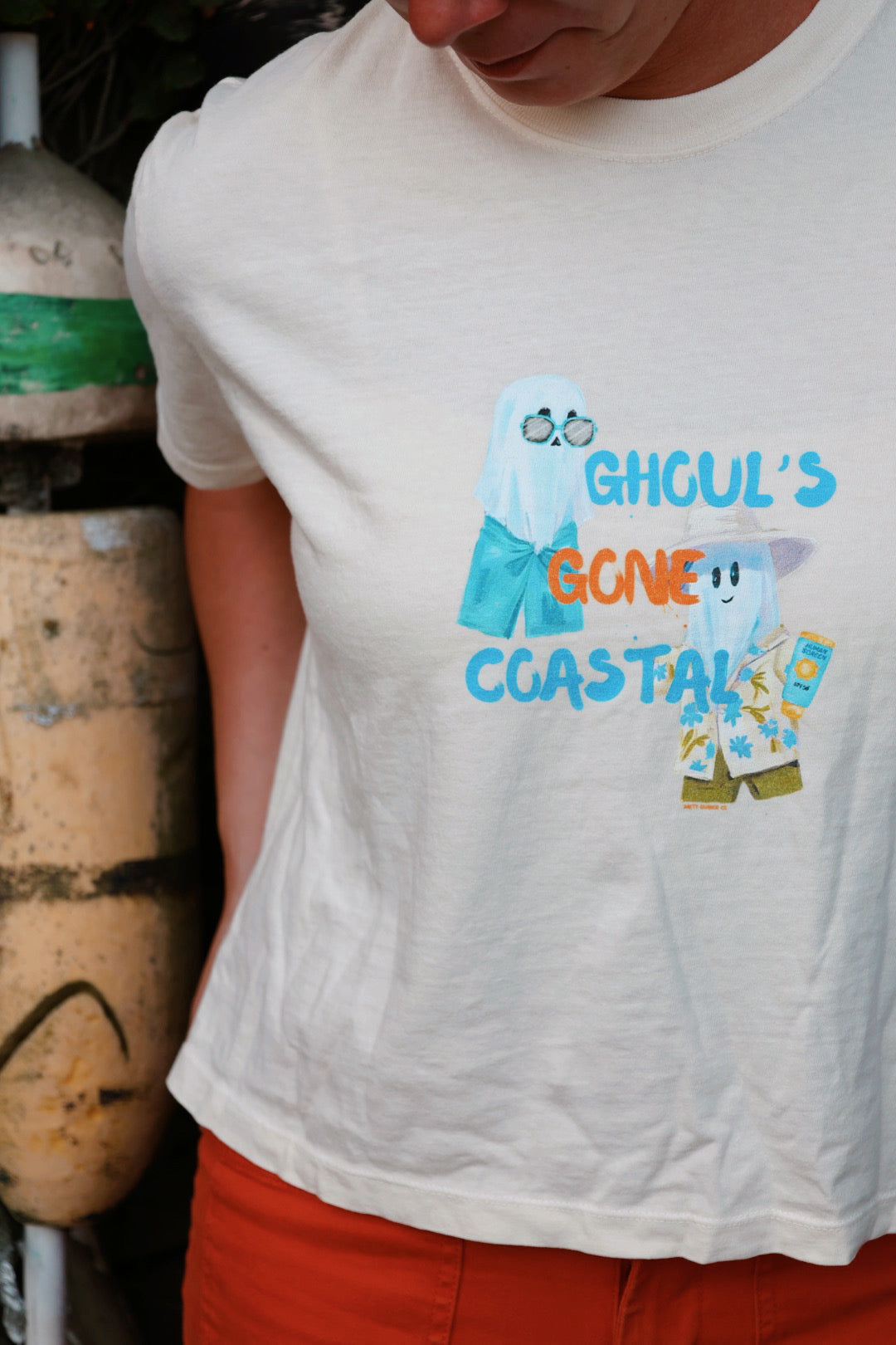 Women's Boxy Tee - Ghouls Gone Coastal Halloween Collection T-Shirt