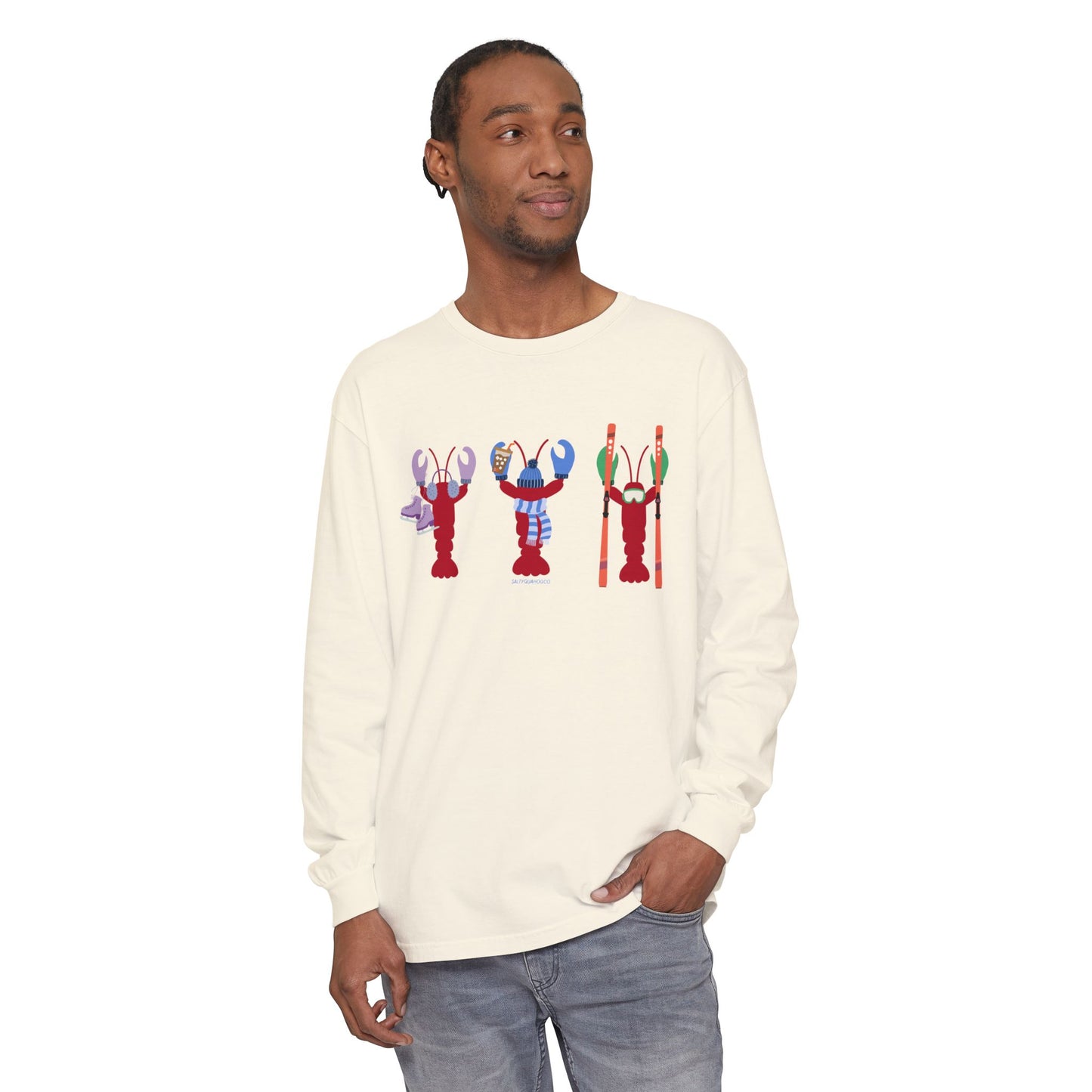 East Coast Winter Lobsters - Long Sleeve T-Shirt