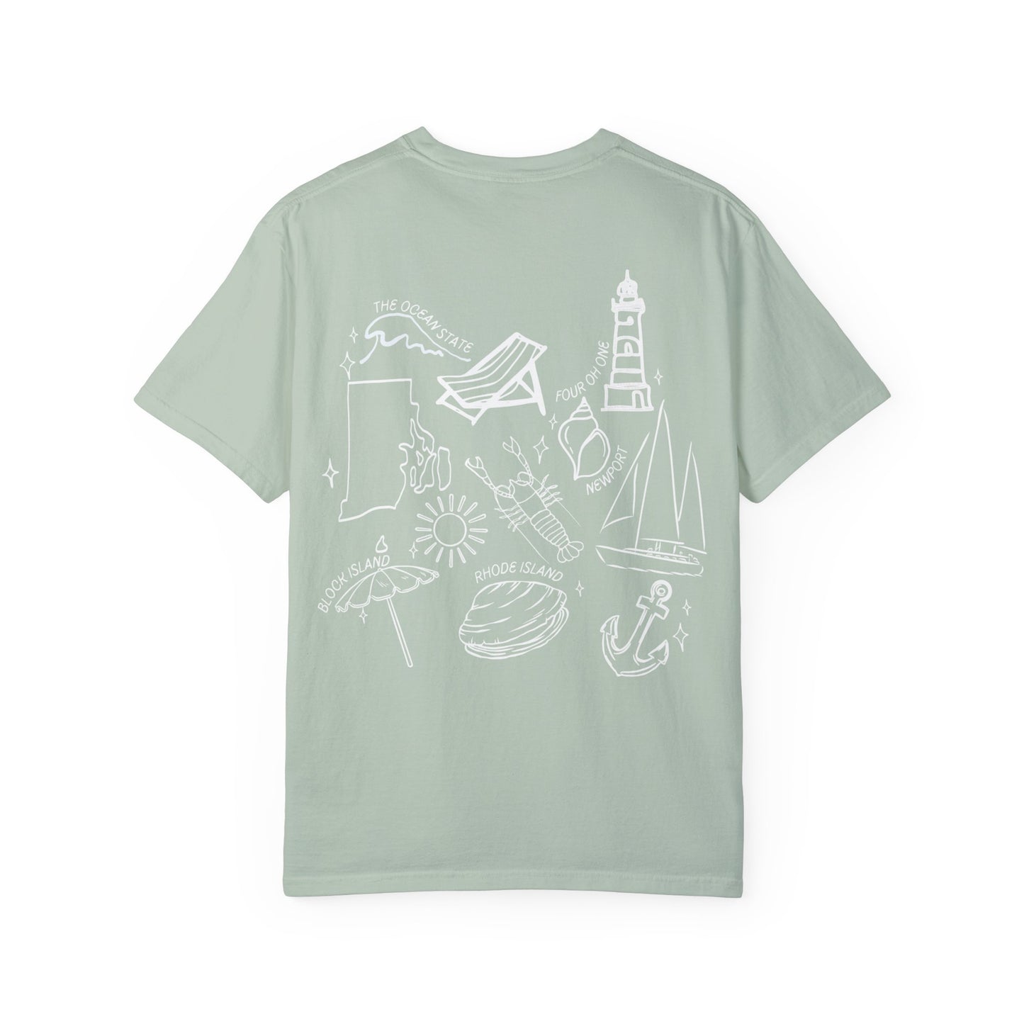 Unisex Rhode Island Sketched Out Shirt