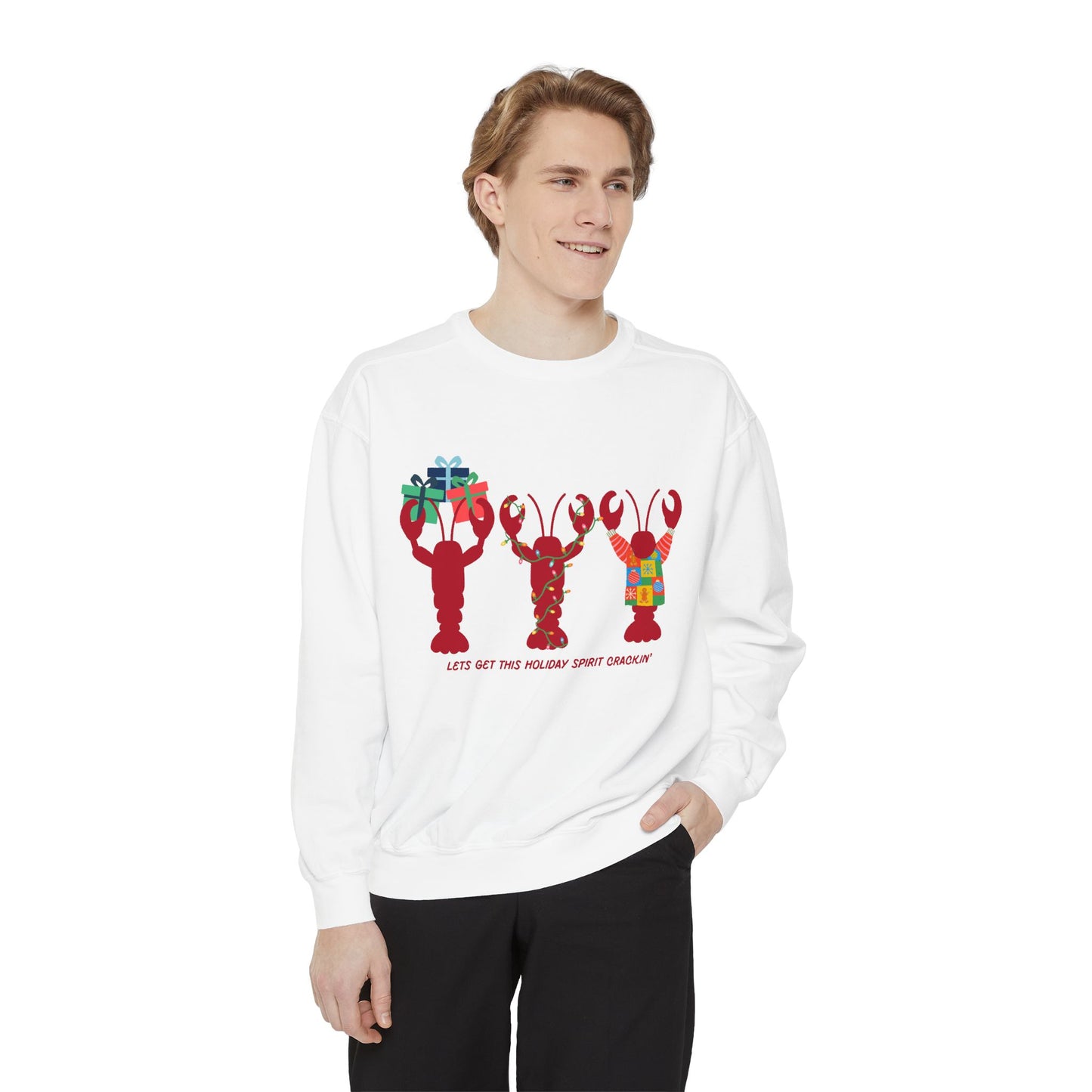 Lets Get This Holiday Spirit Crackin-Crewneck