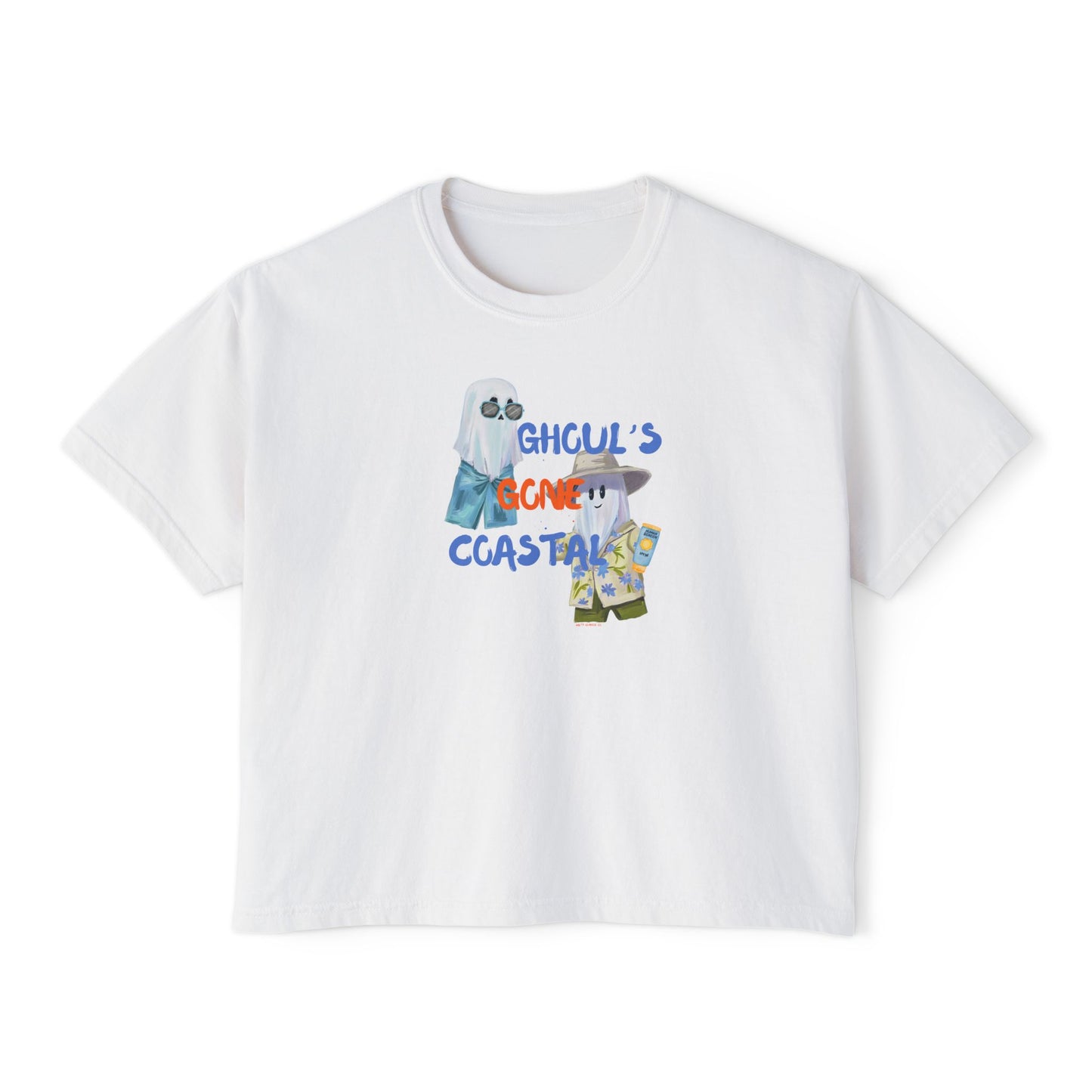 Women's Boxy Tee - Ghouls Gone Coastal Halloween Collection T-Shirt