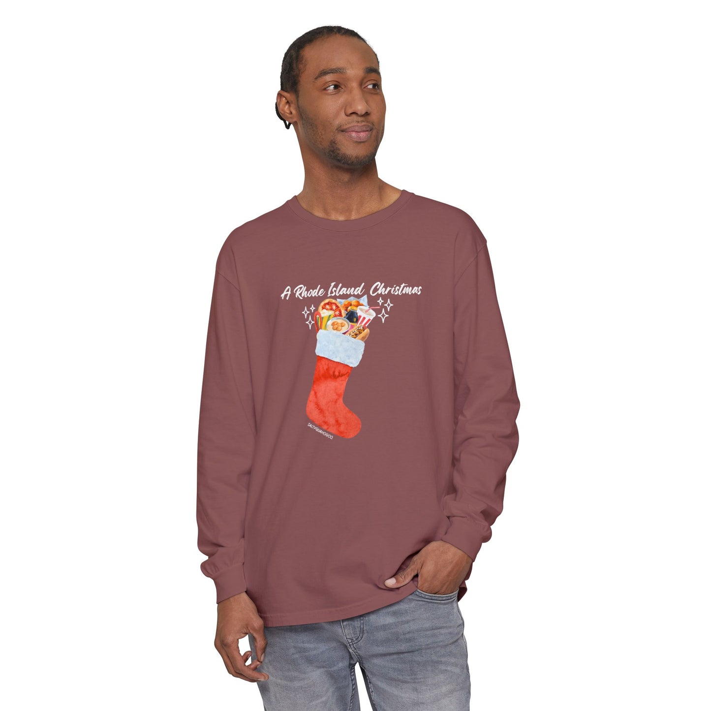 A Rhode Island Christmas- Long Sleeve T-Shirt