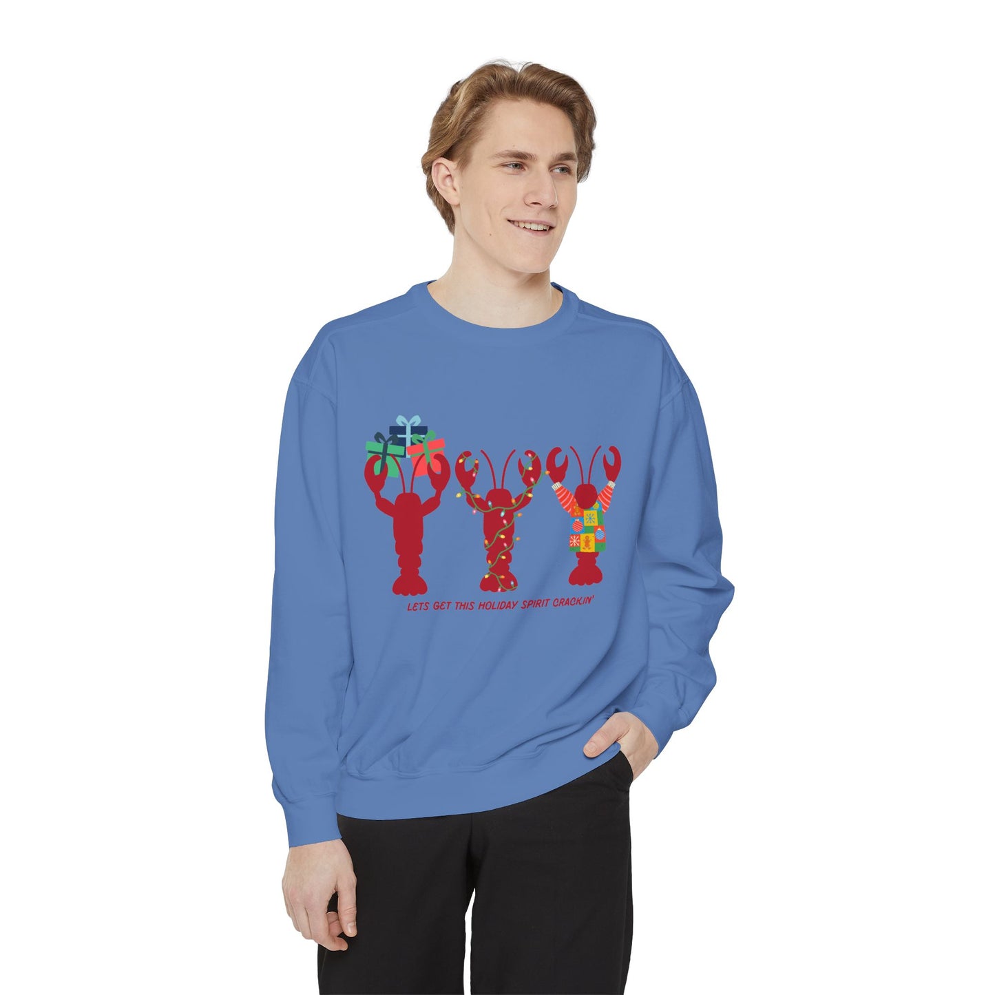 Lets Get This Holiday Spirit Crackin-Crewneck