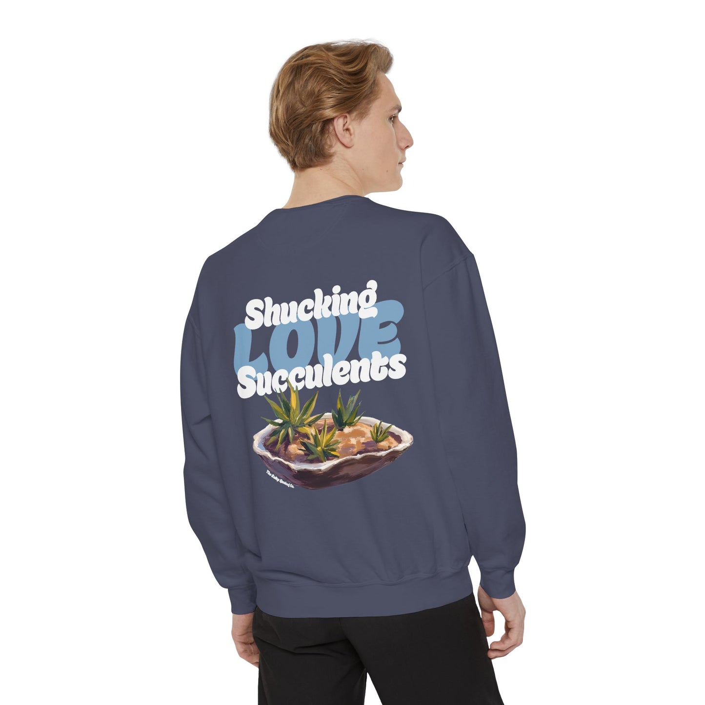 Shucking Love Succulent Graphic Sweatshirt Crewneck
