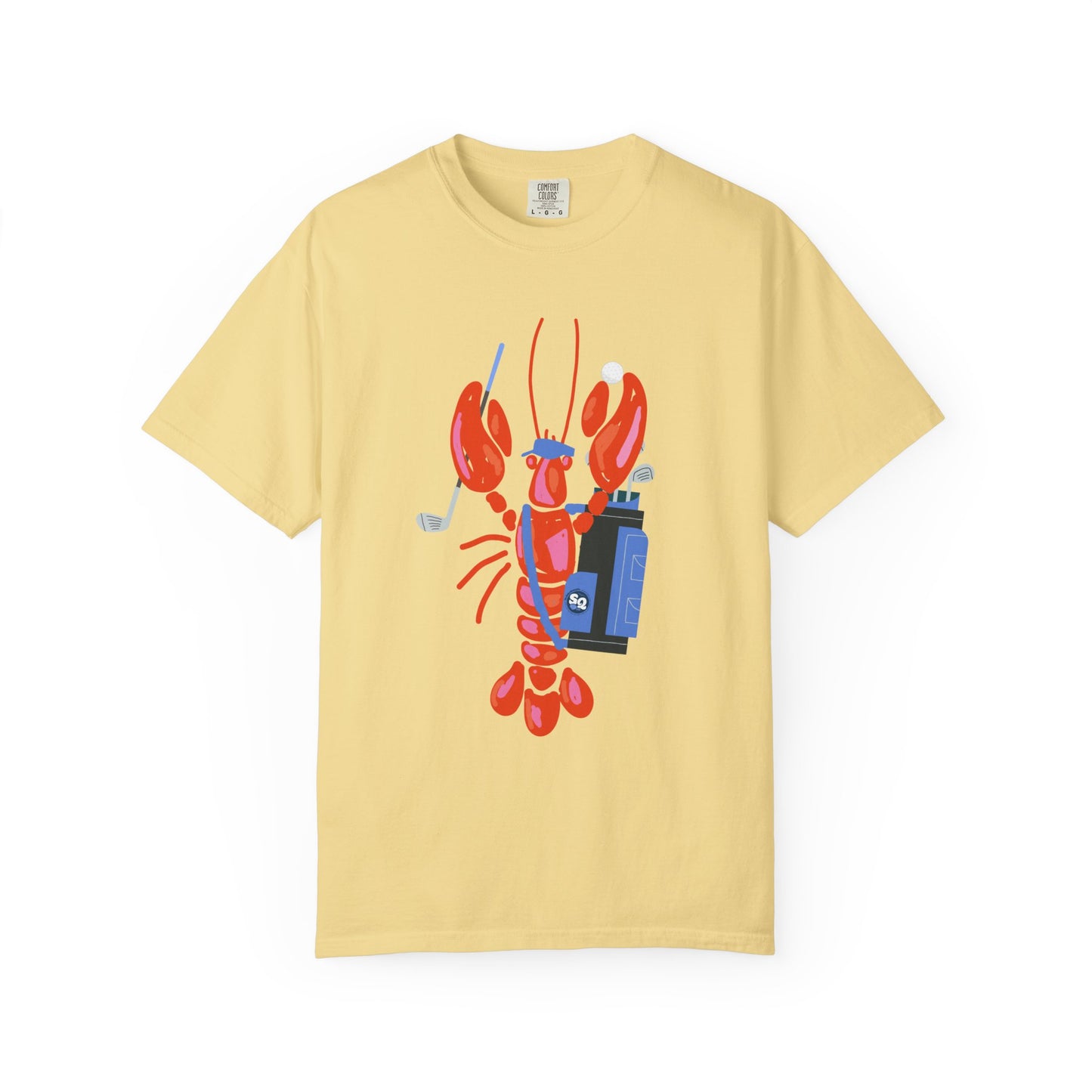 Salty Lobster Golfer- Golfer Coastal Tee