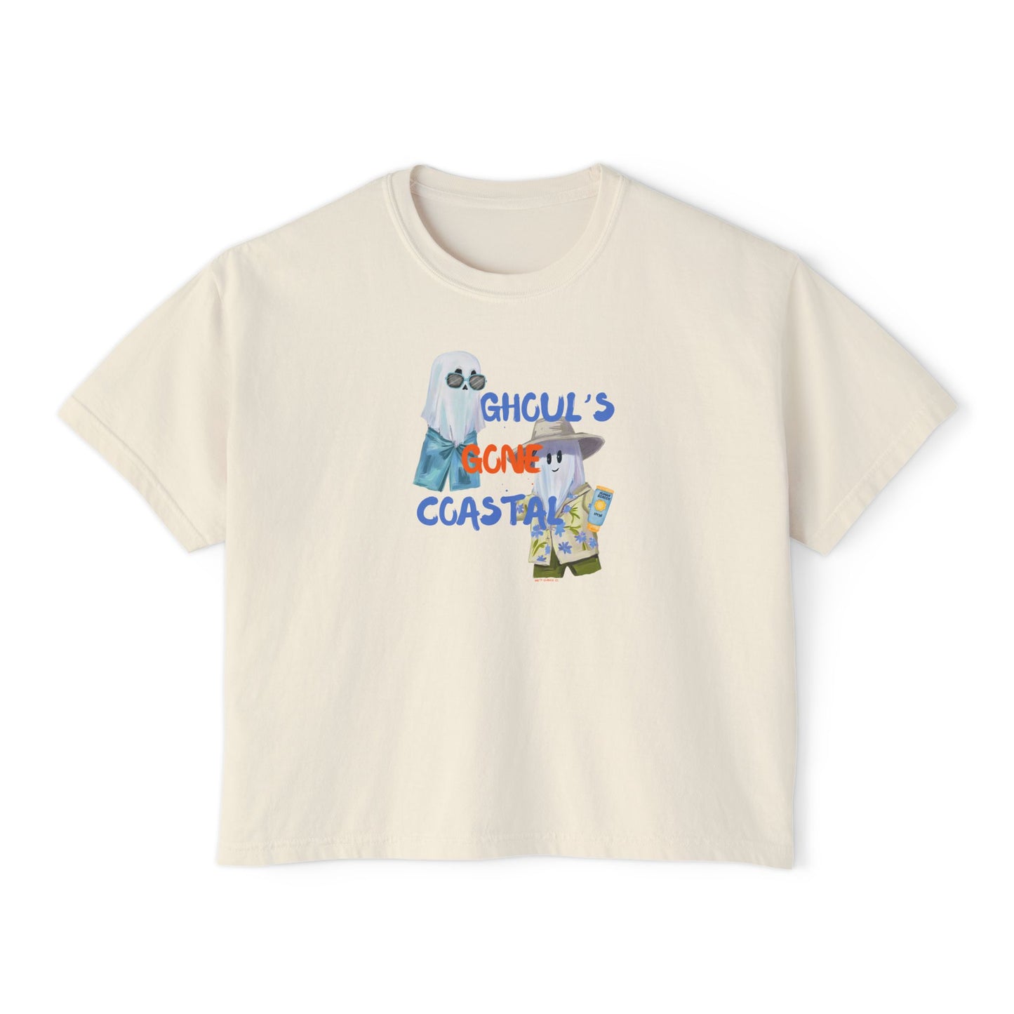Women's Boxy Tee - Ghouls Gone Coastal Halloween Collection T-Shirt