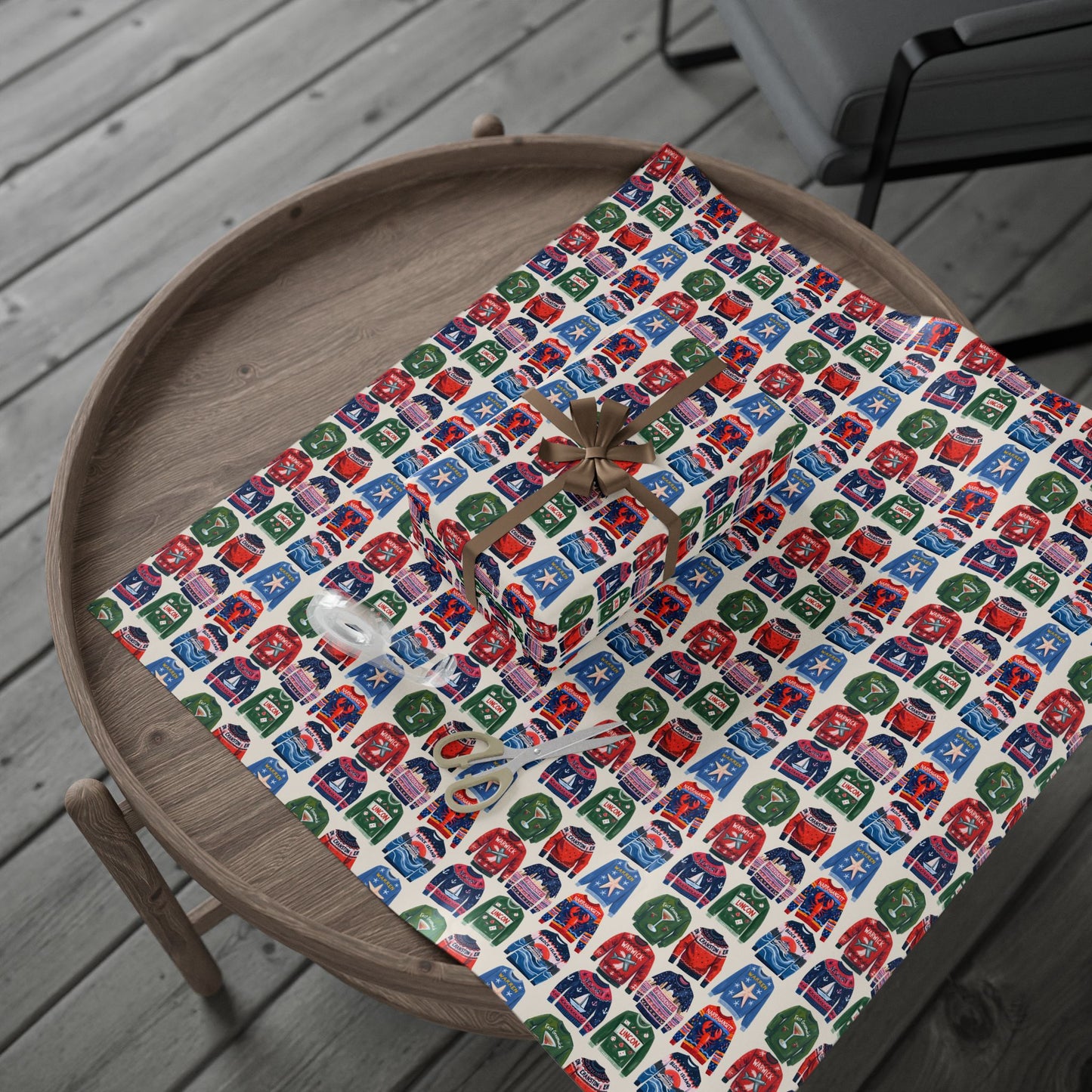 RI Ugly Sweater- Wrapping Paper