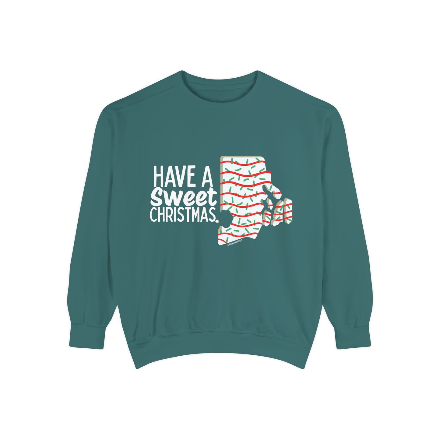 RI Shaped Holiday Cake Crewneck