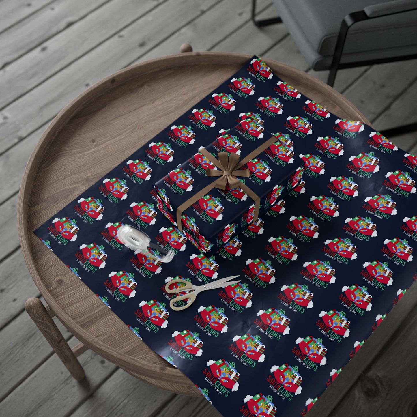 Santa Claws Wrapping Paper