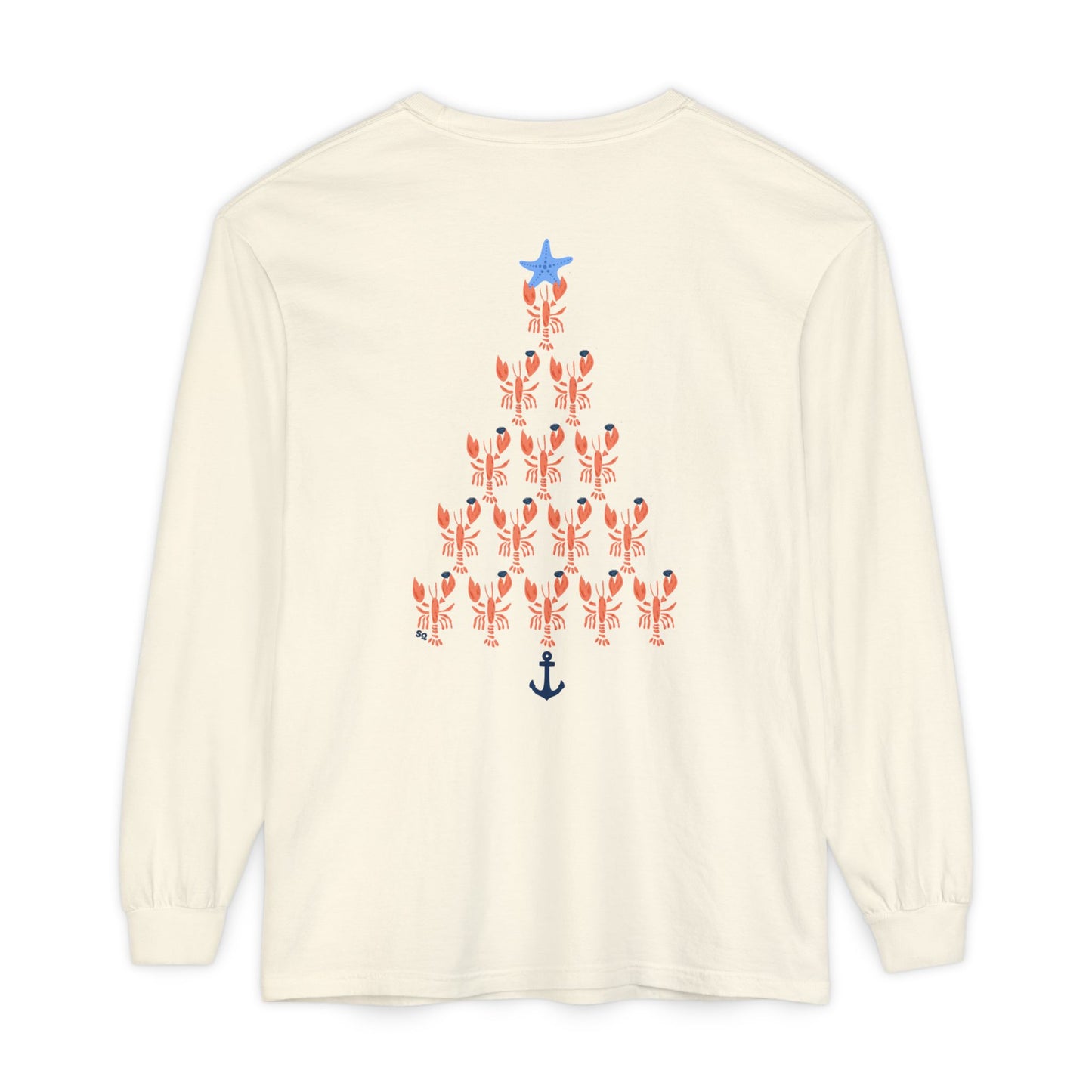 Quahog Lobster Shaped as a Lobster - Long Sleeve T-Shirt
