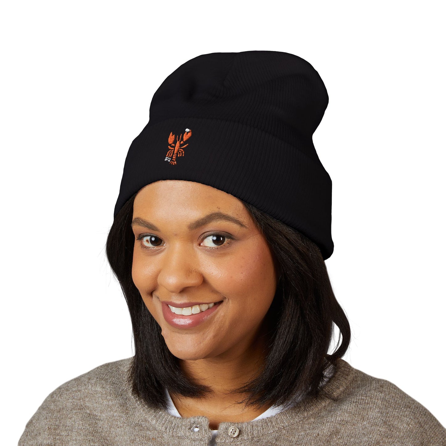 Embroidered Salty Quahog Lobster Beanie