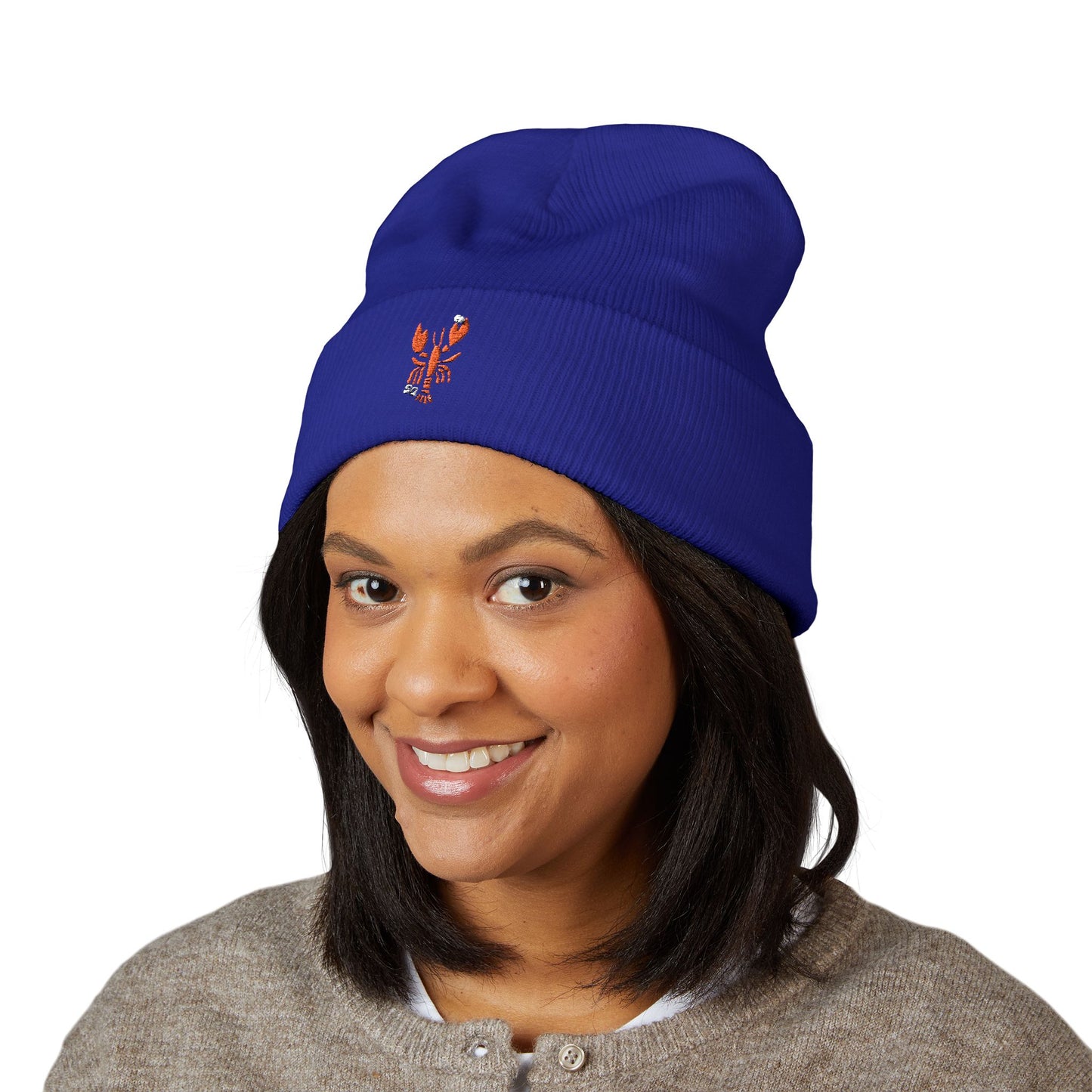 Embroidered Salty Quahog Lobster Beanie