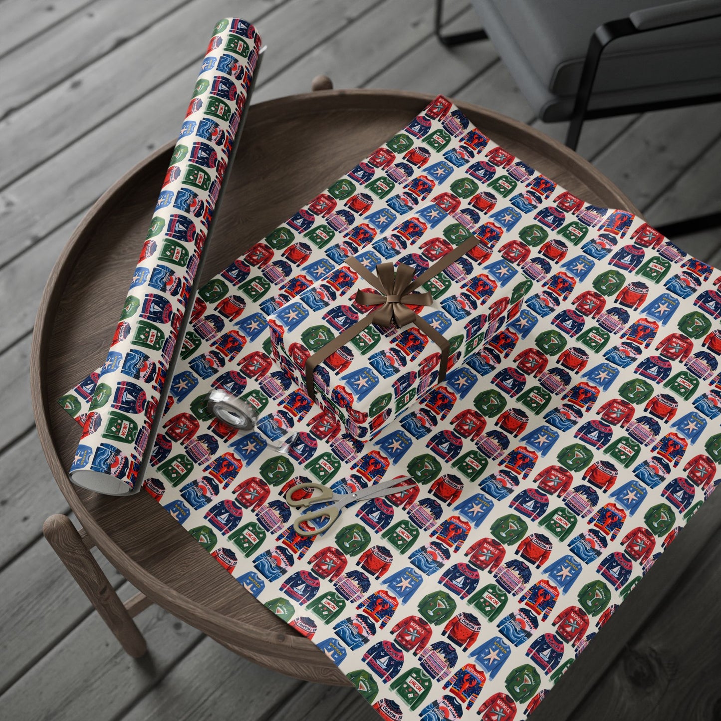 RI Ugly Sweater- Wrapping Paper