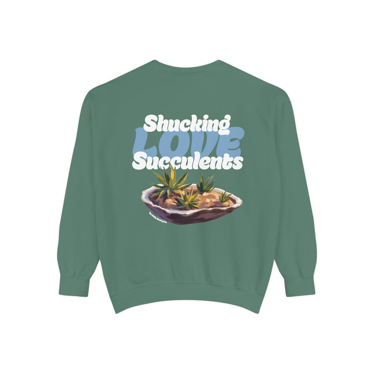 Shucking Love Succulent Graphic Sweatshirt Crewneck