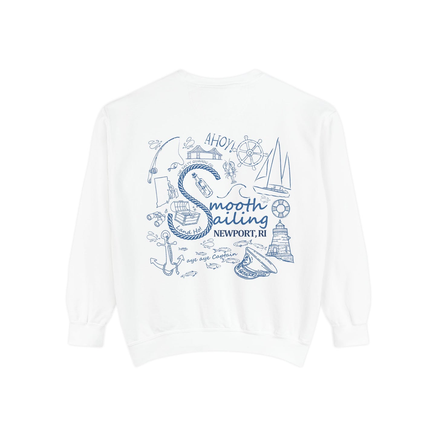 Newport Smooth Sailing Sweatshirt - Unisex Garment-Dyed Comfort