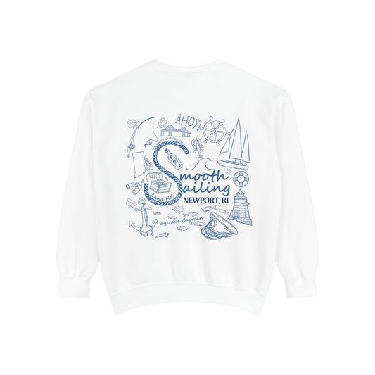 Newport Smooth Sailing Sweatshirt - Unisex Garment-Dyed Comfort