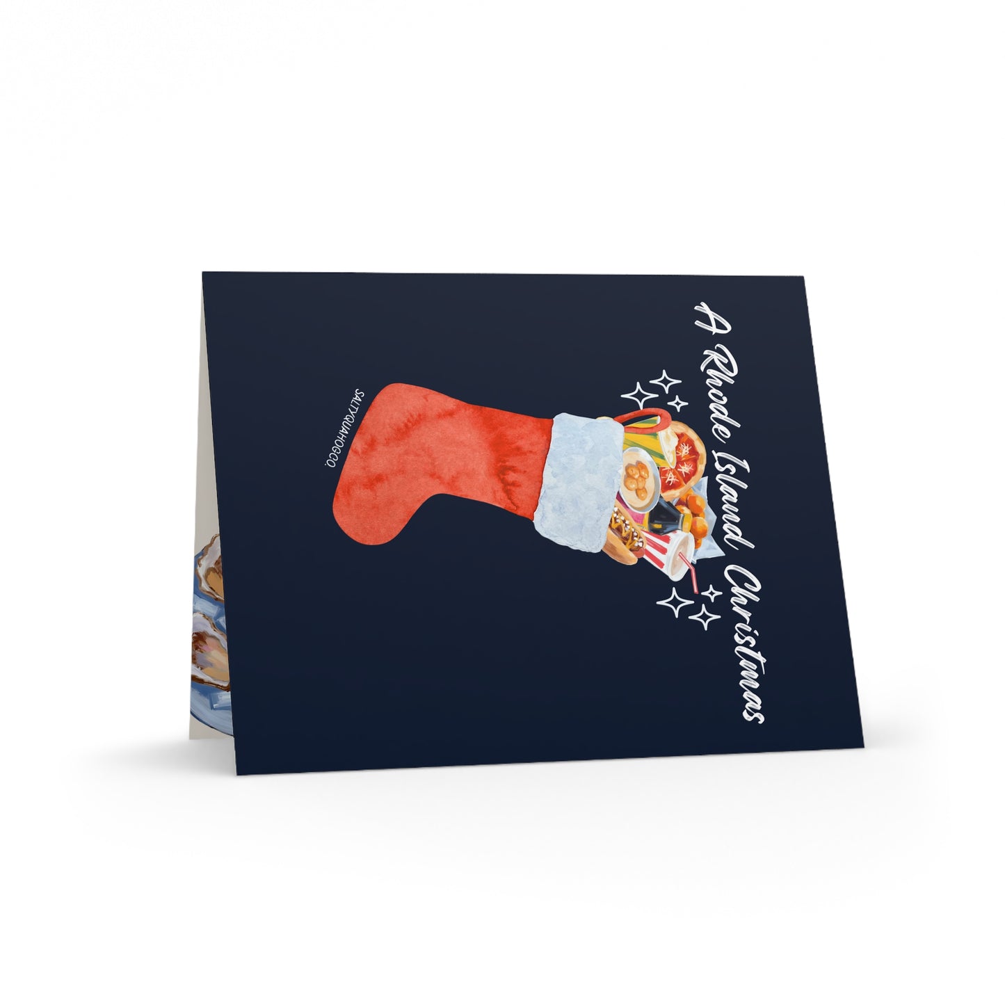A Rhode Island Christmas-Holidays Greeting Cards (8, 16, 24 pcs)