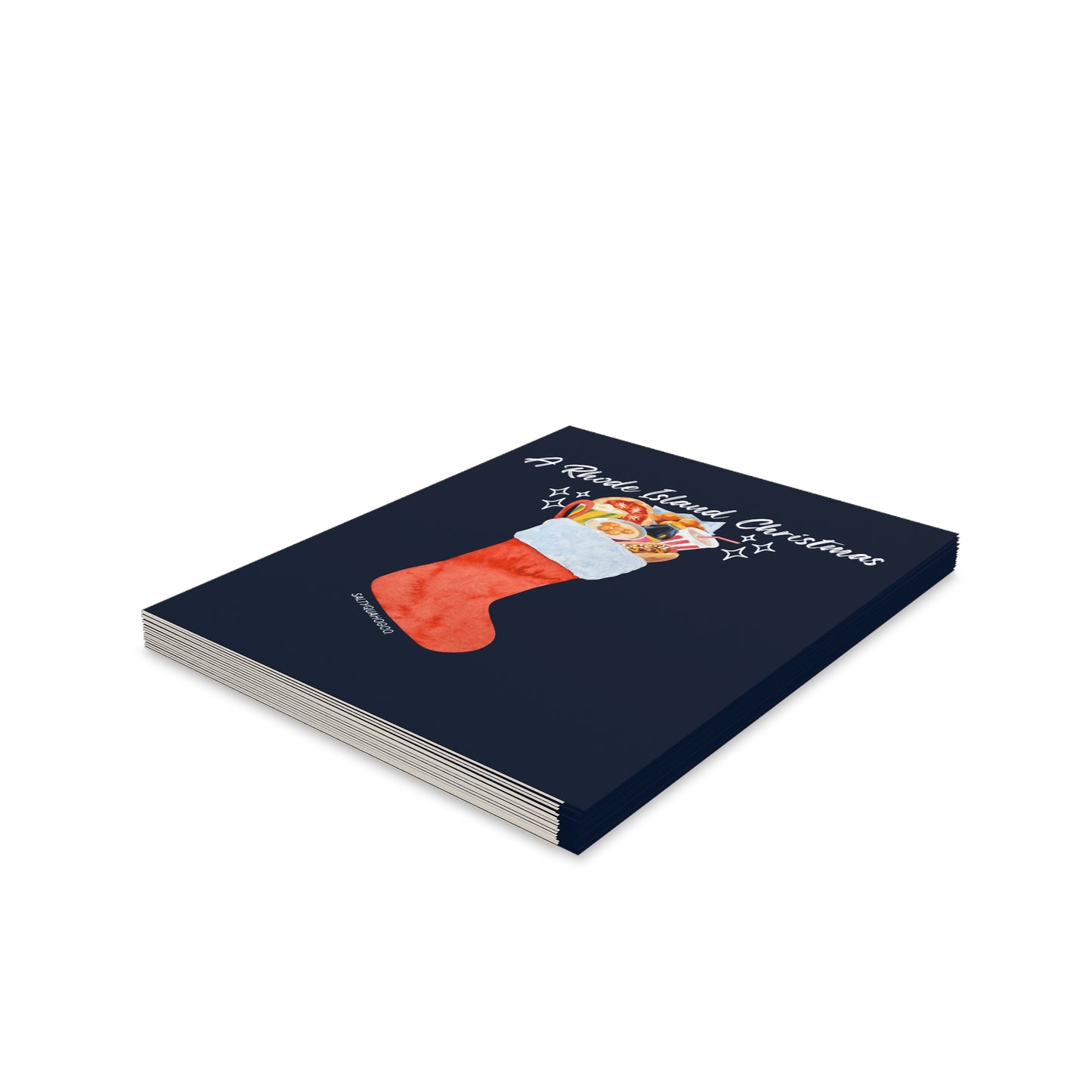 A Rhode Island Christmas-Holidays Greeting Cards (8, 16, 24 pcs)