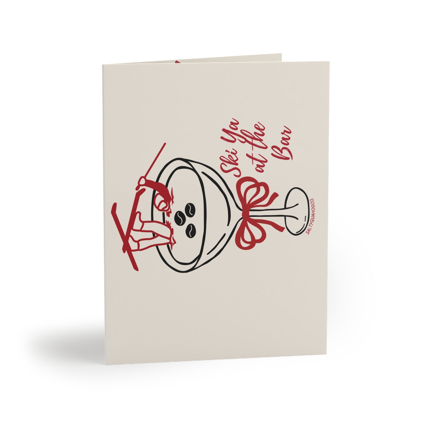 Ski Ya at the Bar-Holidays Greeting Cards (8, 16, 24 pcs)