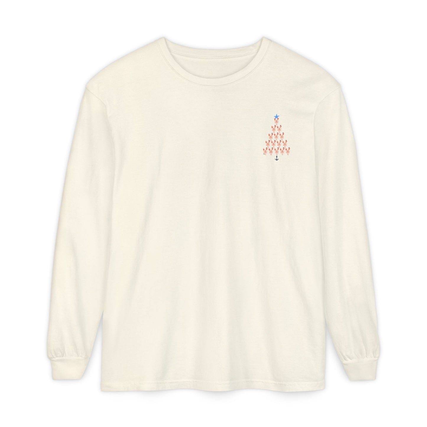 Quahog Lobster Shaped as a Lobster - Long Sleeve T-Shirt