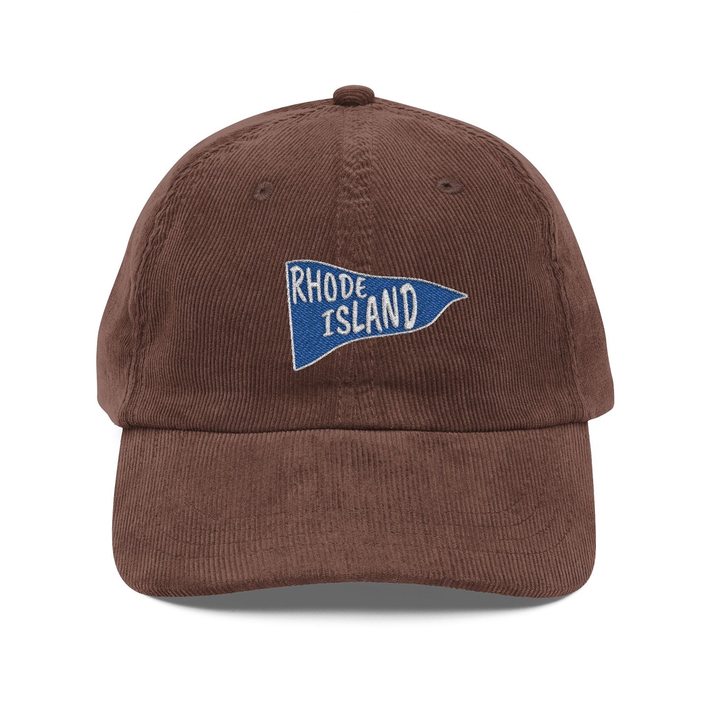 RI College Hat Blue Flag