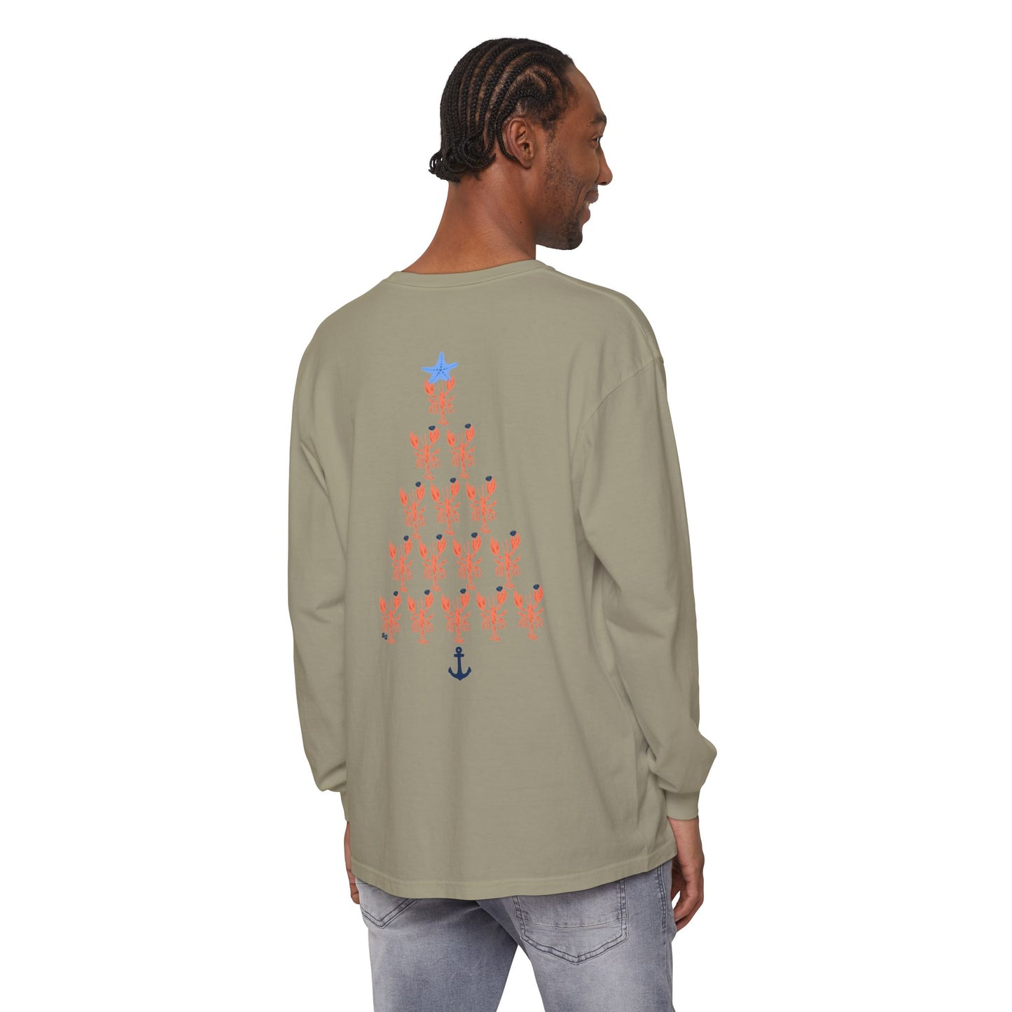 Quahog Lobster Shaped as a Lobster - Long Sleeve T-Shirt