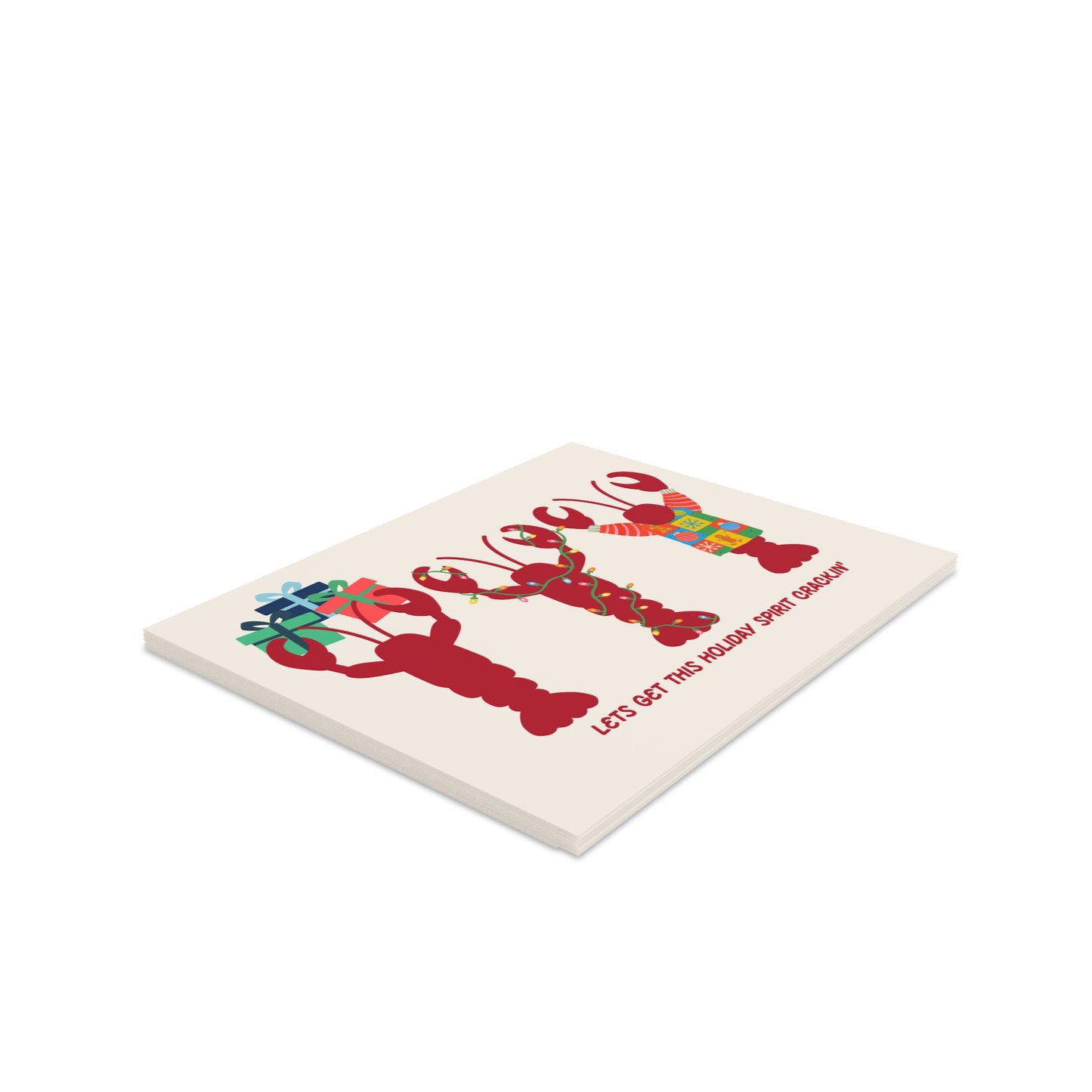 Lets Get This Holiday Spirit Crackin-Holidays Greeting Cards (8, 16, 24 pcs)