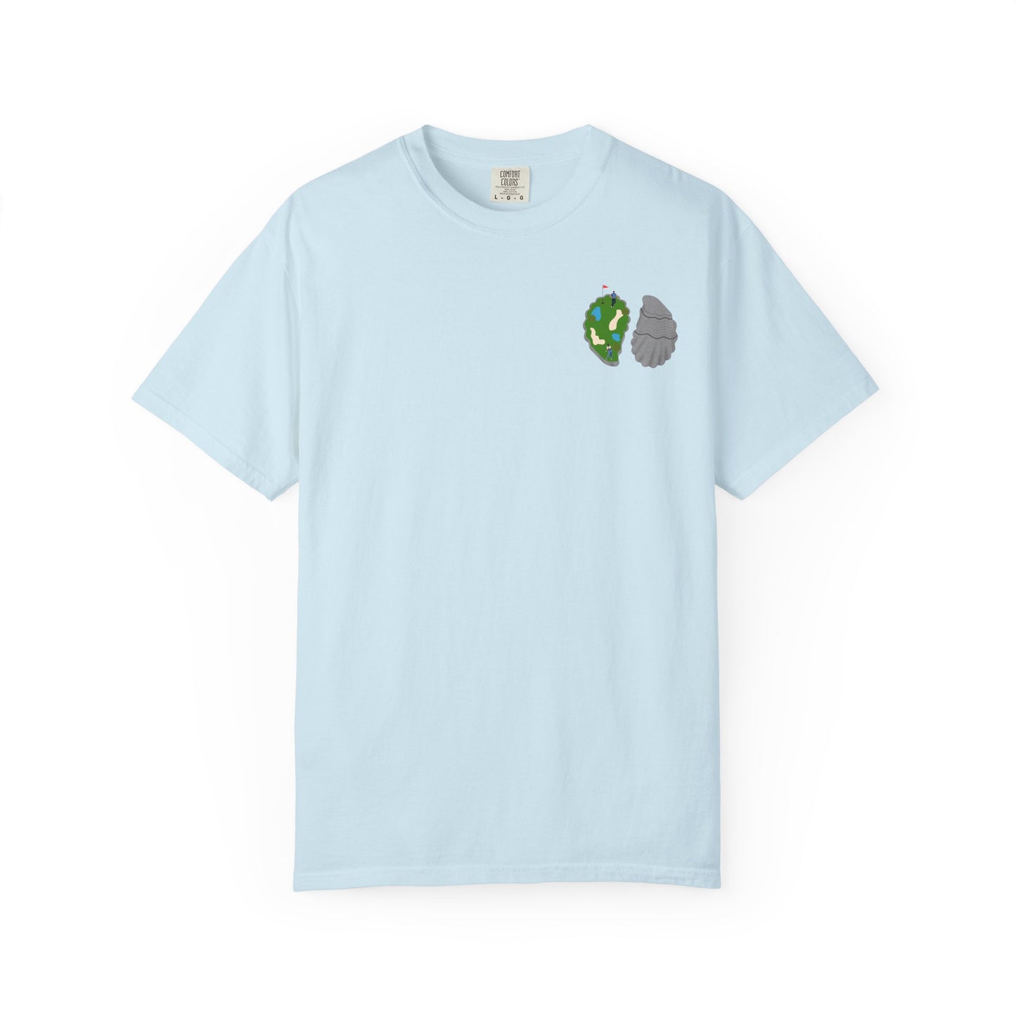 Shuck Golf Repeat Golf T-Shirt — Oyster & Golfer Coastal Tee